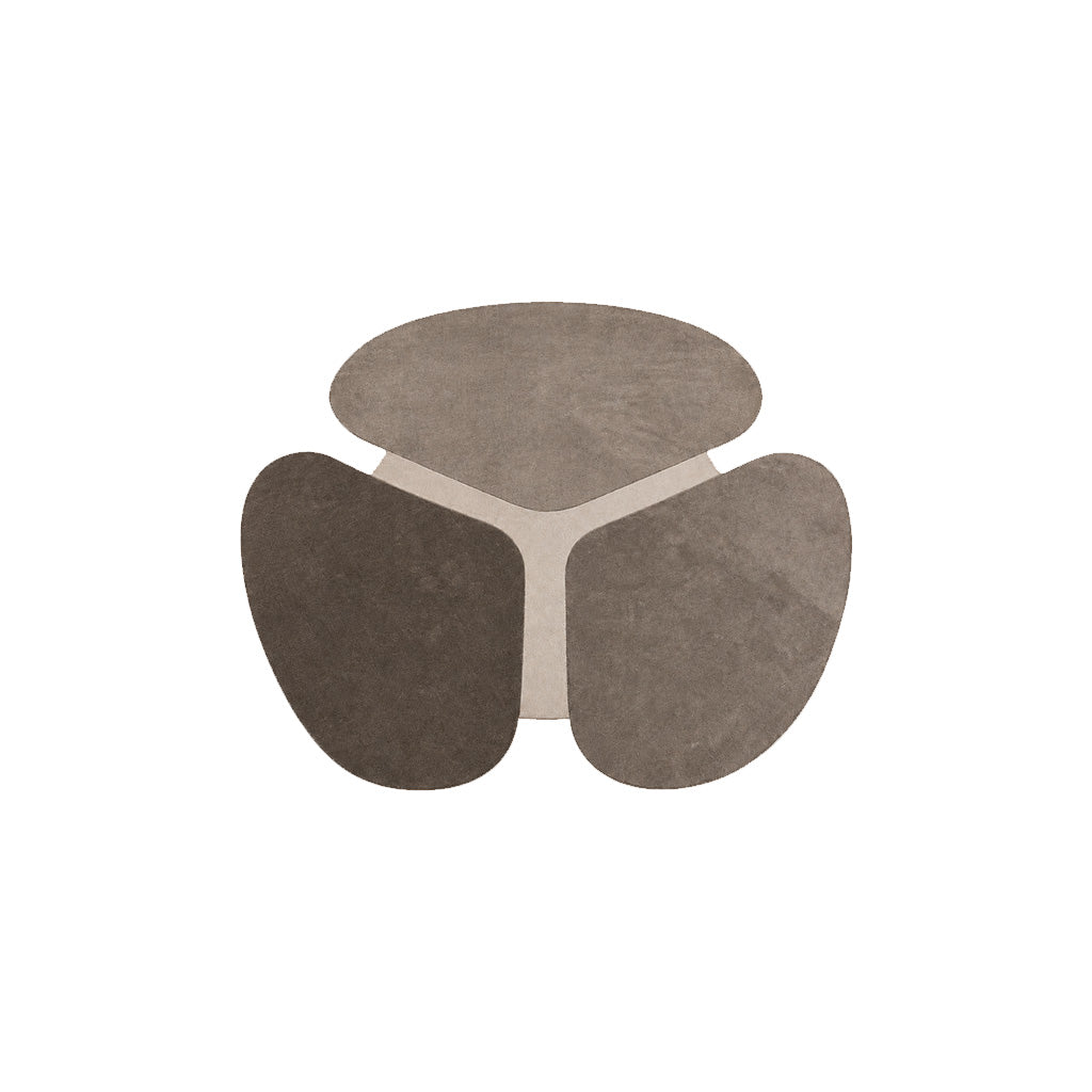 420x375 CM CLOVER-04 Round Rug - INNER (C1901) - OUTER BROWN 88 (C1631) - CLO-04