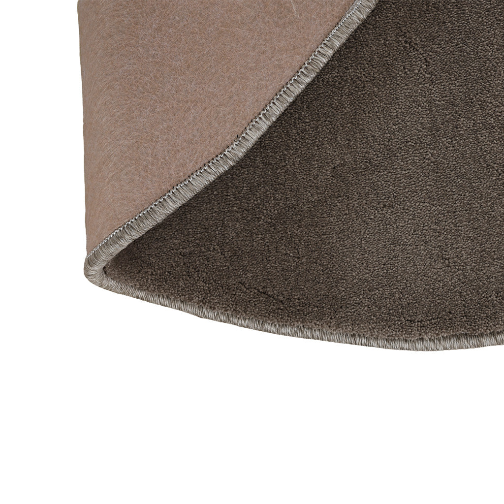 420x375 CM CLOVER-04 Round Rug - INNER (C1901) - OUTER BROWN 88 (C1631) - CLO-04