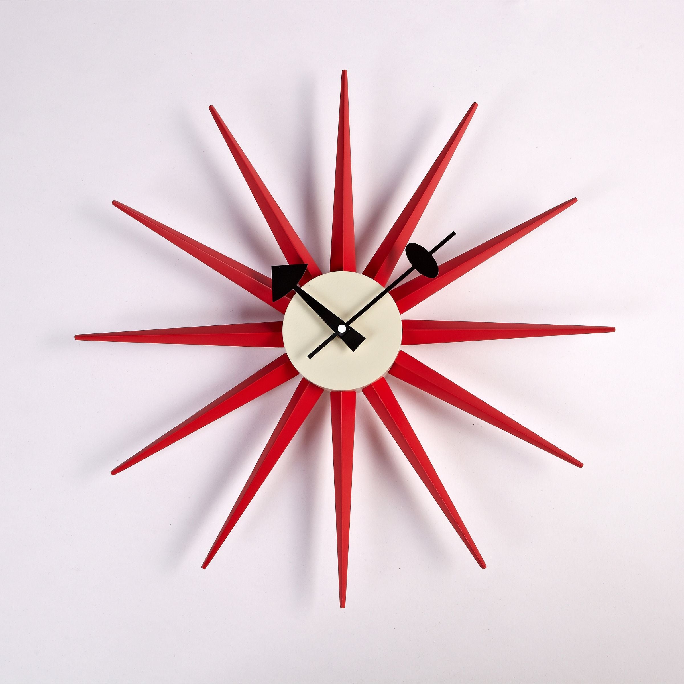 Sun Wall Clock Cw08-Red -  Clocks | ساعة حائط صن - ebarza Furniture UAE | Shop Modern Furniture in Abu Dhabi & Dubai - مفروشات ايبازرا في الامارات | تسوق اثاث عصري وديكورات مميزة في دبي وابوظبي