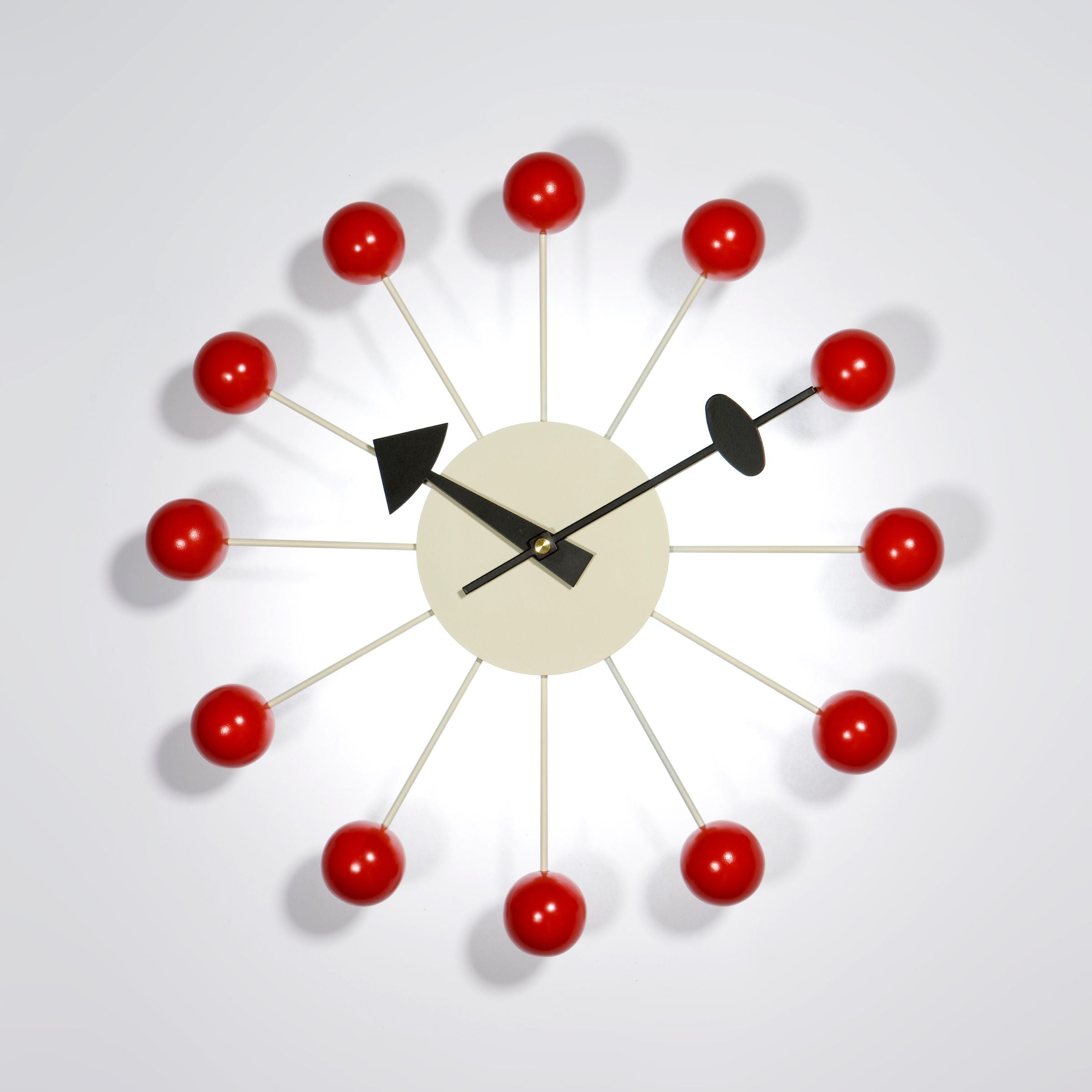 Time Wall Clock Cw09-Red -  Clocks | ساعة حائط تايم - ebarza Furniture UAE | Shop Modern Furniture in Abu Dhabi & Dubai - مفروشات ايبازرا في الامارات | تسوق اثاث عصري وديكورات مميزة في دبي وابوظبي