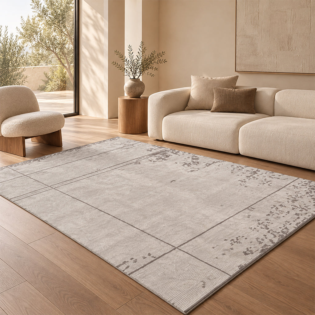 Pre-order for 55 Days Delivery - 300X200 Cm Cadre Linear Hand Tufted Acrylic Carpet NR-093-3020