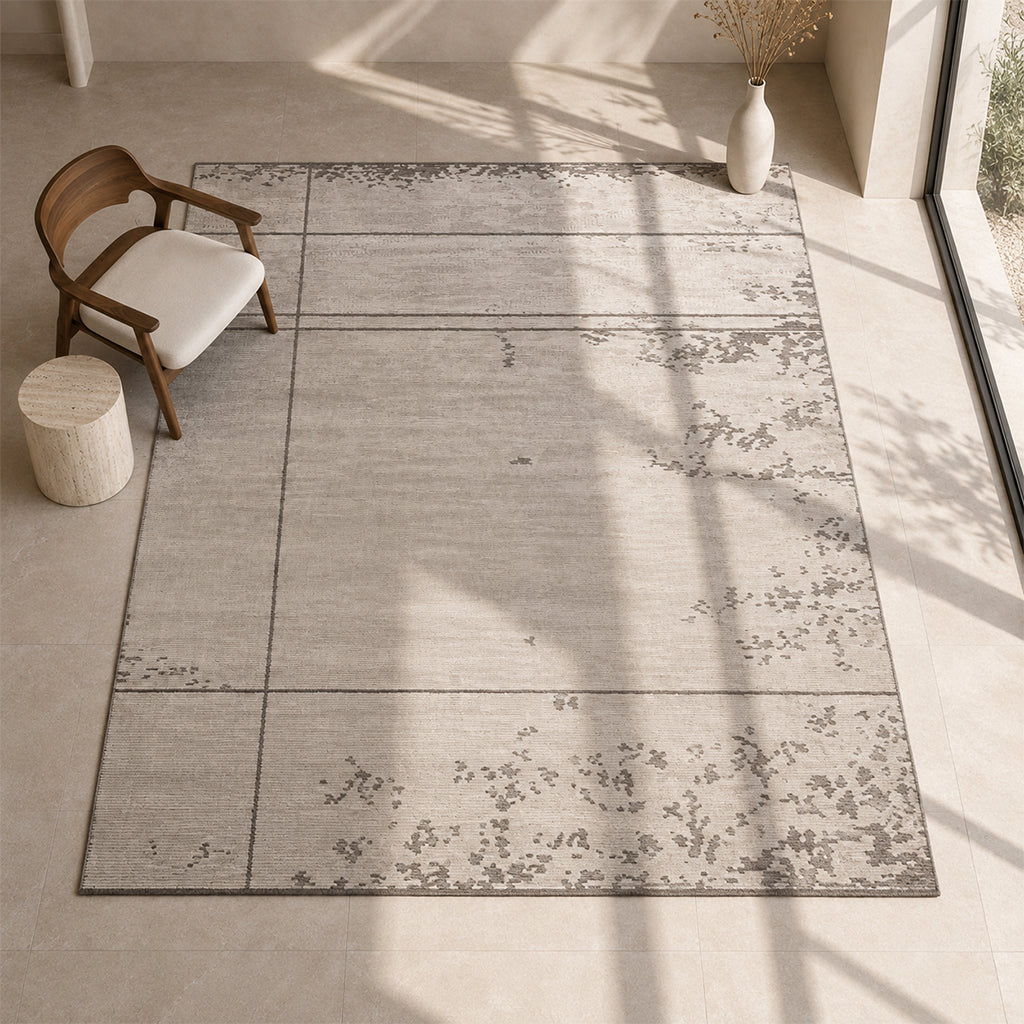 Pre-order for 55 Days Delivery  - 450X300 Cm Cadre Linear Hand Tufted Acrylic Carpet NR-093-4530