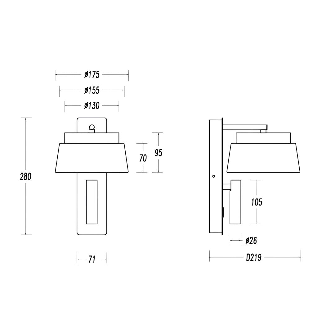 Calm Hotel Style Headboard/ Wall Reading Lamp Calm-WLB)-01  FI White+Grey linen shade