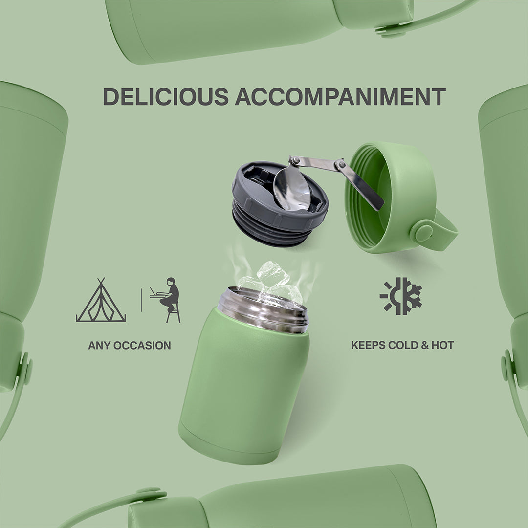 BEACON Canyon 700ML food jar with stainless steel lid and insulated body for keeping food fresh and warm.