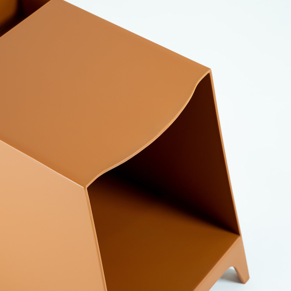 Caramel Side Table/Bedside Table BB-013 -  Side Tables - ebarza Furniture UAE | Shop Modern Furniture in Abu Dhabi & Dubai - مفروشات ايبازرا في الامارات | تسوق اثاث عصري وديكورات مميزة في دبي وابوظبي