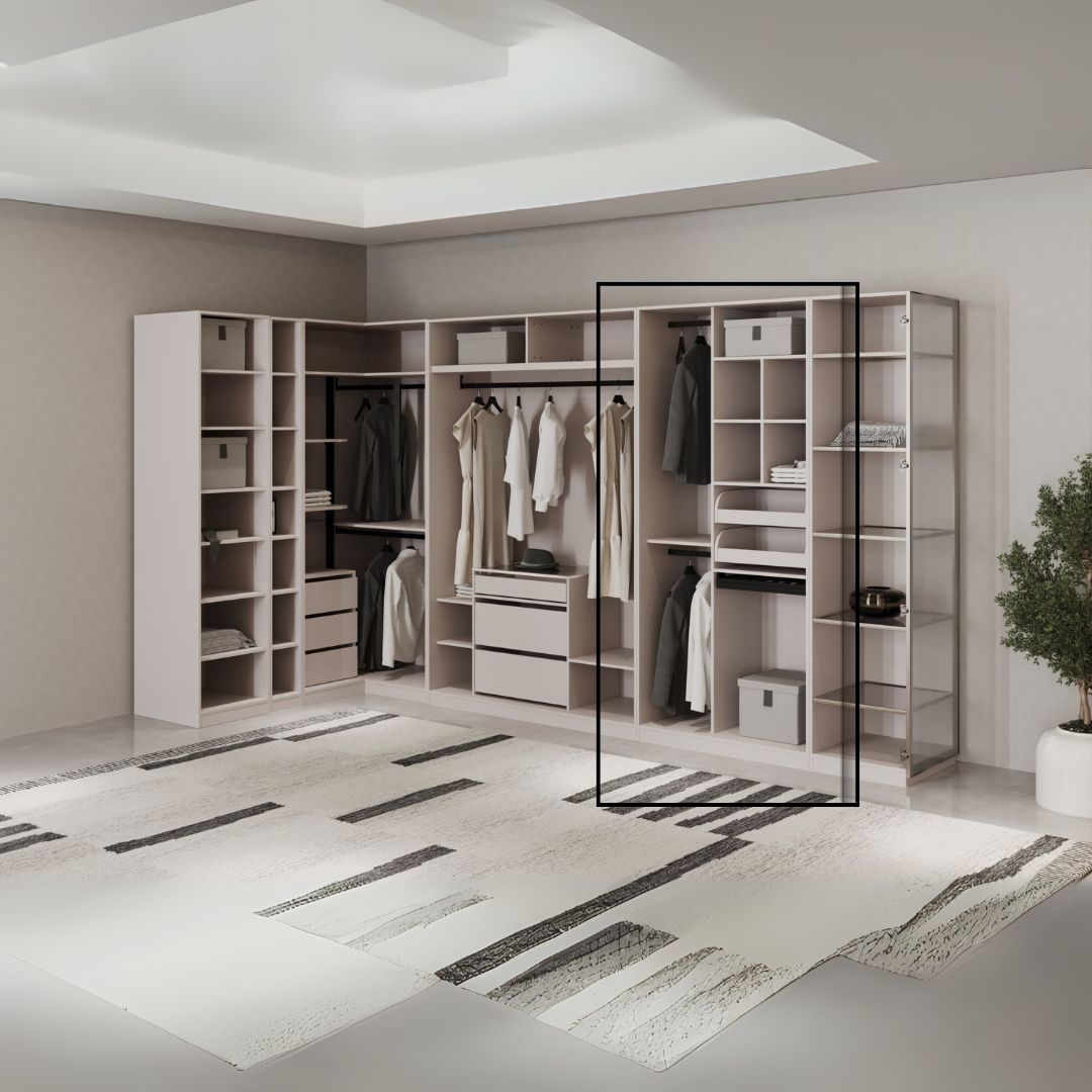 Pre-order 25 Days Delivery Cashmere 100 cm V2 Sweater Wardrobe -  Cabinets - ebarza Furniture UAE | Shop Modern Furniture in Abu Dhabi & Dubai - مفروشات ايبازرا في الامارات | تسوق اثاث عصري وديكورات مميزة في دبي وابوظبي