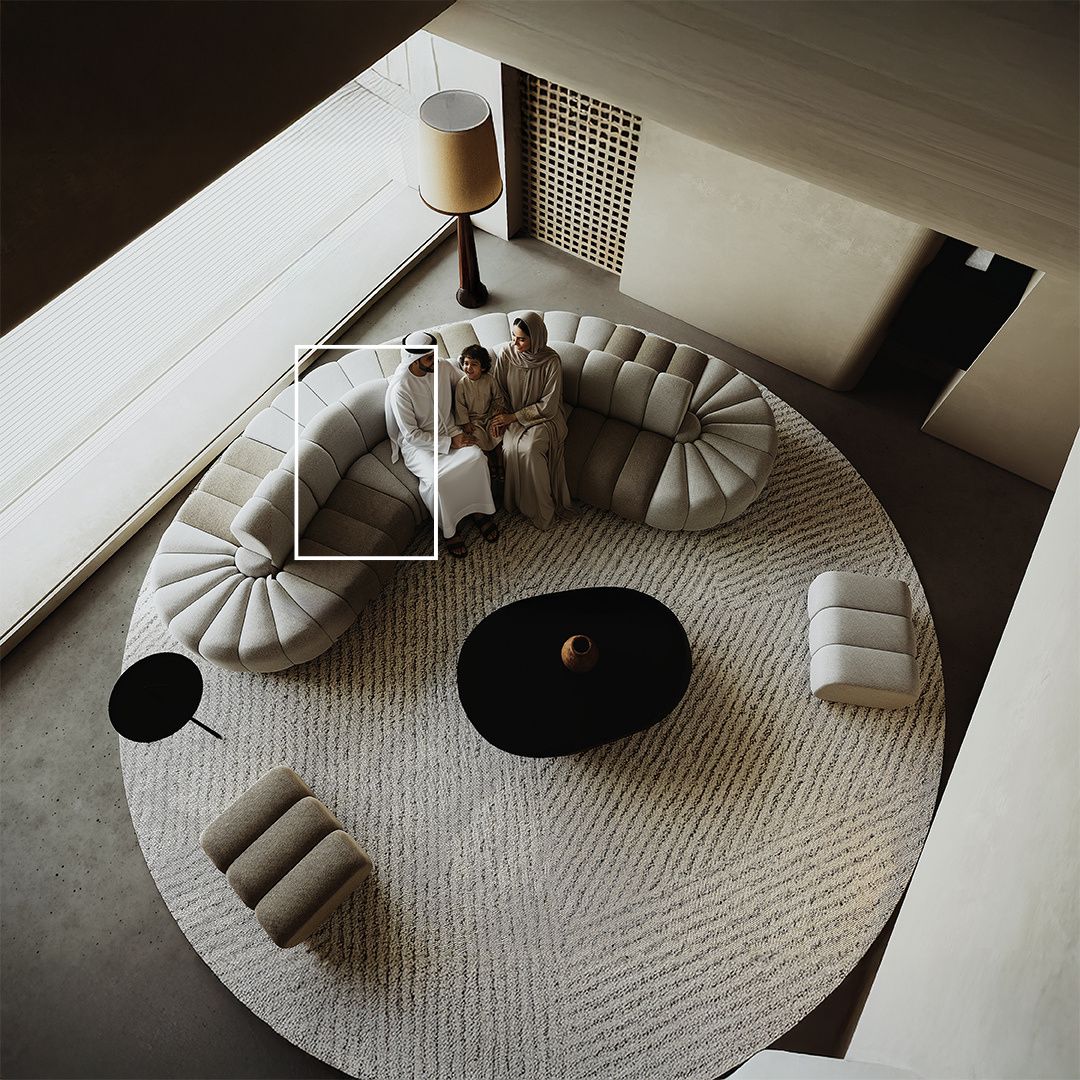 Chameleon Sofa Round With Back Rest - H-5228-C2 -  Sofas - ebarza Furniture UAE | Shop Modern Furniture in Abu Dhabi & Dubai - مفروشات ايبازرا في الامارات | تسوق اثاث عصري وديكورات مميزة في دبي وابوظبي