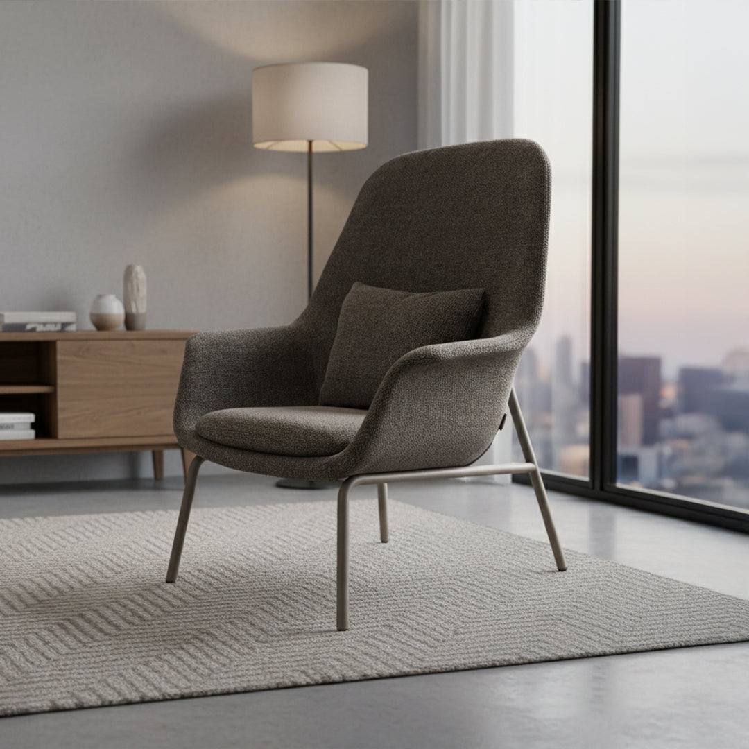 Cherry Armchair Pi-H4SM -  Armchairs - ebarza Furniture UAE | Shop Modern Furniture in Abu Dhabi & Dubai - مفروشات ايبازرا في الامارات | تسوق اثاث عصري وديكورات مميزة في دبي وابوظبي