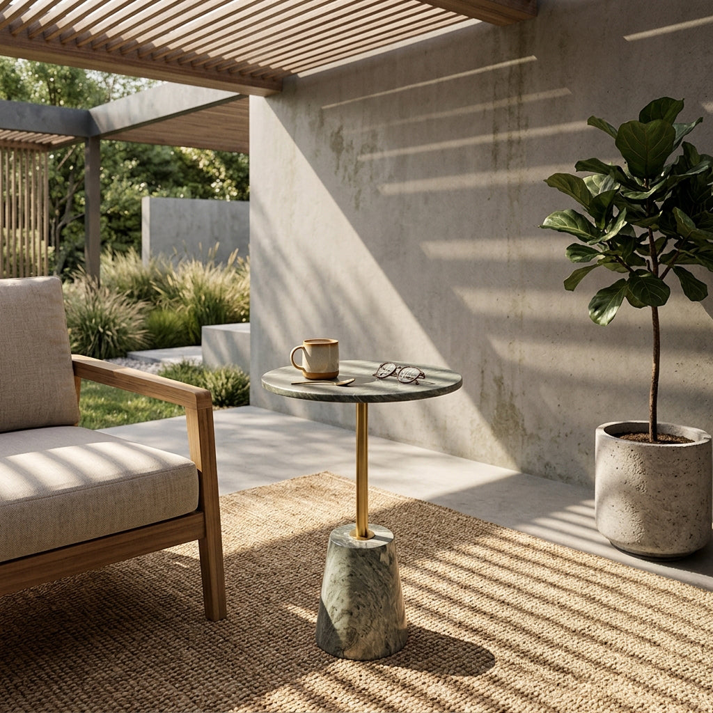 Gray BEACON coffee table 4616-GRY with sleek wooden surface and modern design, shown from a top view.