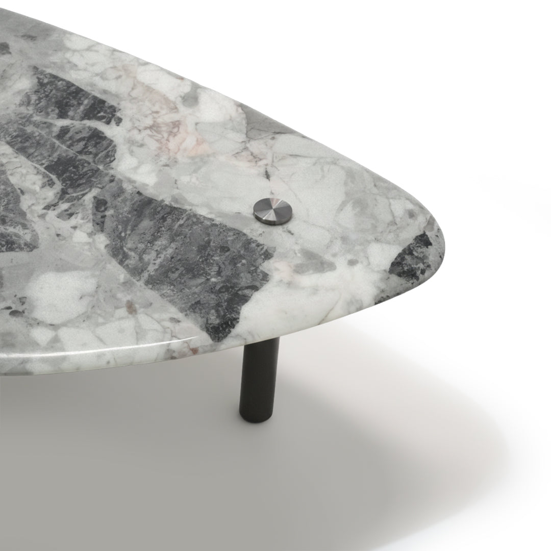 Coffee Table Black Chrome Steel legs IFJ-F361 -  Coffee Tables - ebarza Furniture UAE | Shop Modern Furniture in Abu Dhabi & Dubai - مفروشات ايبازرا في الامارات | تسوق اثاث عصري وديكورات مميزة في دبي وابوظبي