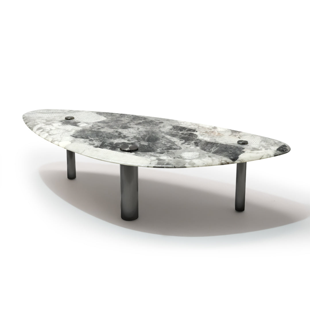 Coffee Table Black Chrome Steel legs IFJ-F361