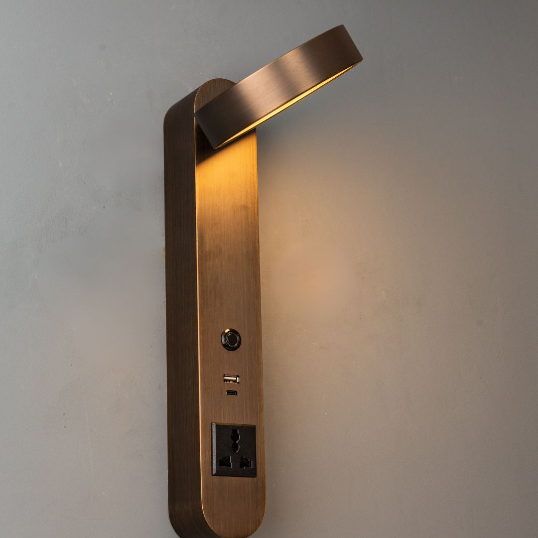 Cookie Hotel Style Headboard/ Wall Reading Lamp Cookie-Ez-WL(B)-28AB -  Wall Lamps - ebarza Furniture UAE | Shop Modern Furniture in Abu Dhabi & Dubai - مفروشات ايبازرا في الامارات | تسوق اثاث عصري وديكورات مميزة في دبي وابوظبي