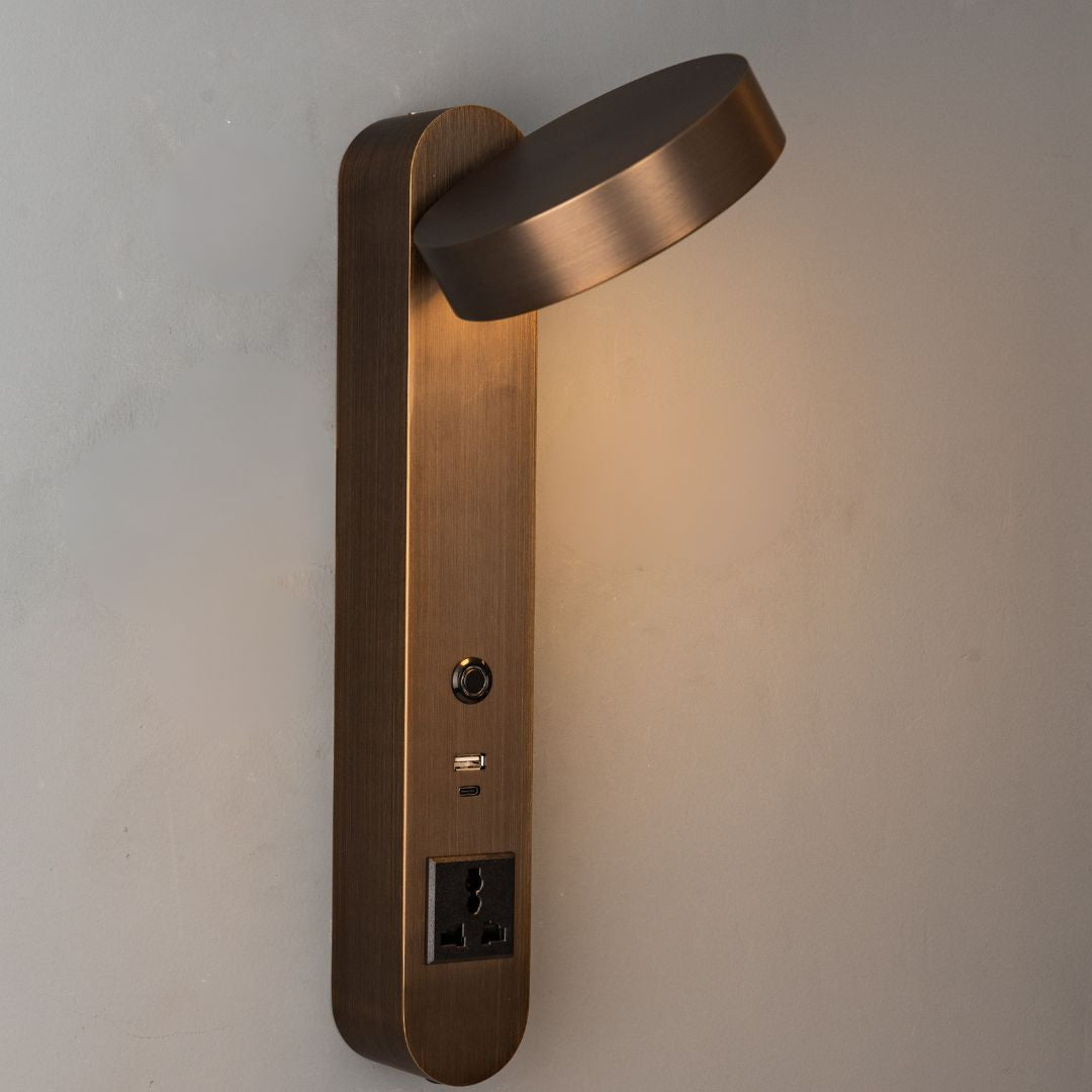 Cookie Hotel Style Headboard/ Wall Reading Lamp Cookie-Ez-WL(B)-28AB -  Wall Lamps - ebarza Furniture UAE | Shop Modern Furniture in Abu Dhabi & Dubai - مفروشات ايبازرا في الامارات | تسوق اثاث عصري وديكورات مميزة في دبي وابوظبي