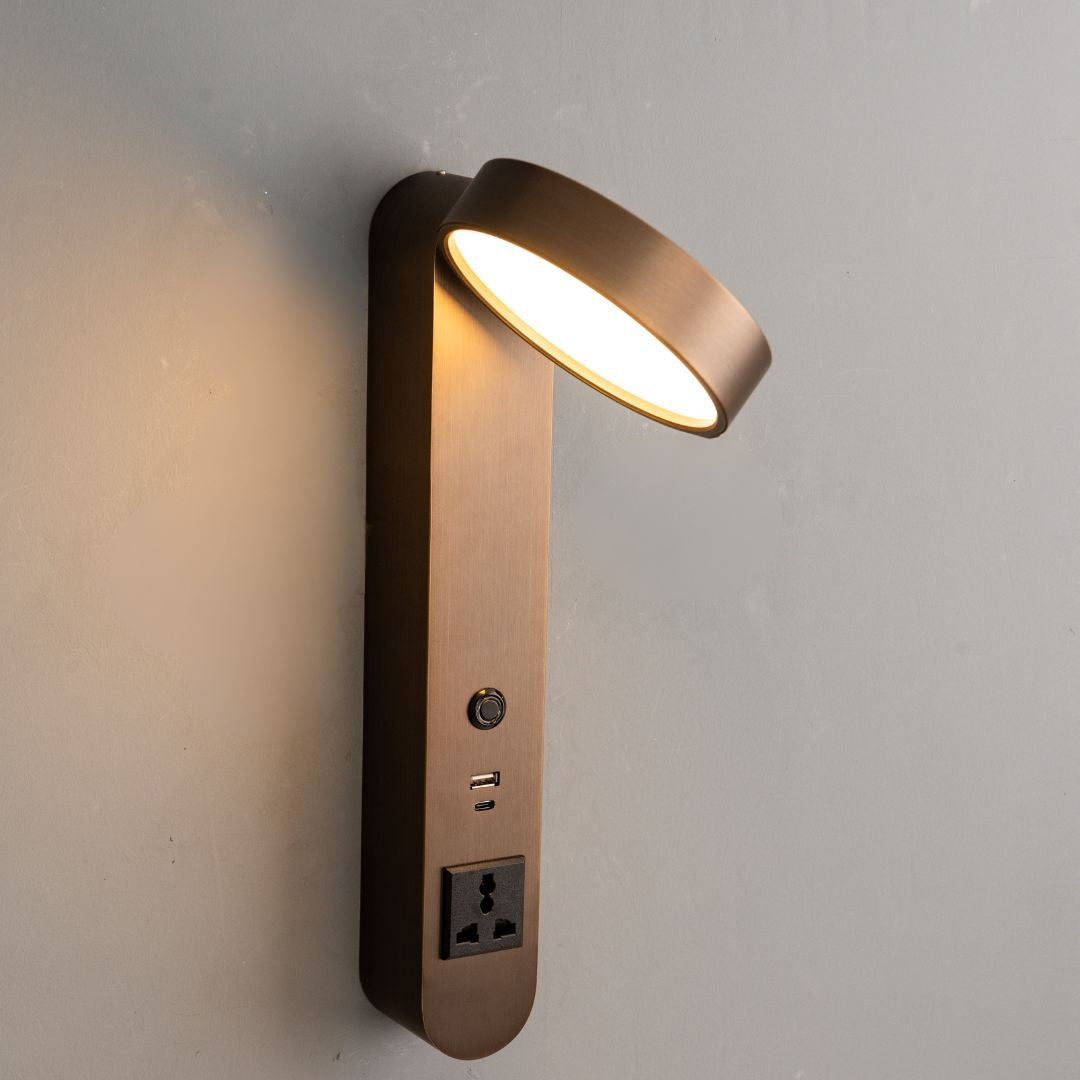 Cookie Hotel Style Headboard/ Wall Reading Lamp Cookie-Ez-WL(B)-28AB -  Wall Lamps - ebarza Furniture UAE | Shop Modern Furniture in Abu Dhabi & Dubai - مفروشات ايبازرا في الامارات | تسوق اثاث عصري وديكورات مميزة في دبي وابوظبي