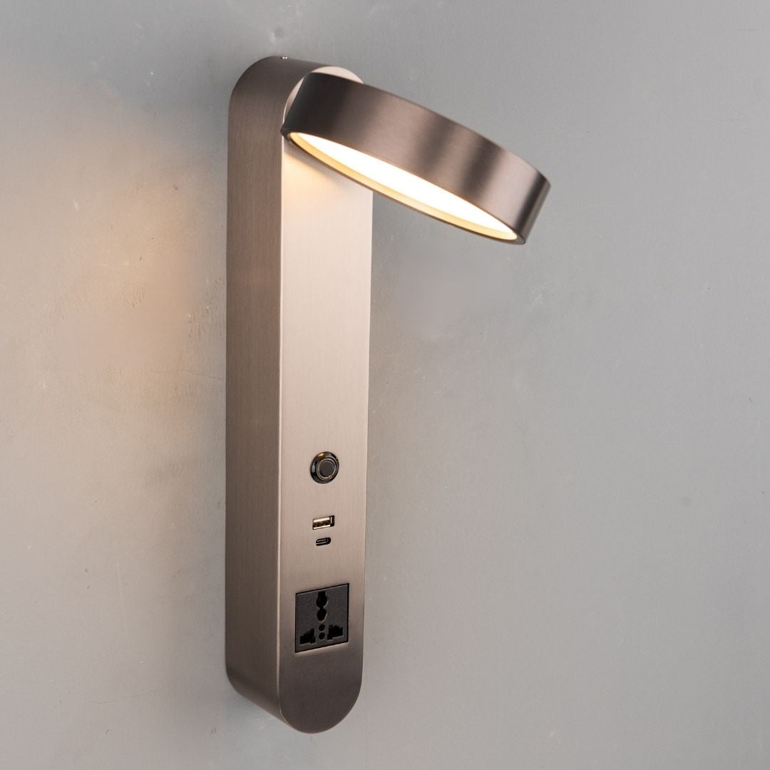 Cookie Hotel Style Headboard/ Wall Reading Lamp Cookie-Ez-WL(B)-28AB -  Wall Lamps - ebarza Furniture UAE | Shop Modern Furniture in Abu Dhabi & Dubai - مفروشات ايبازرا في الامارات | تسوق اثاث عصري وديكورات مميزة في دبي وابوظبي