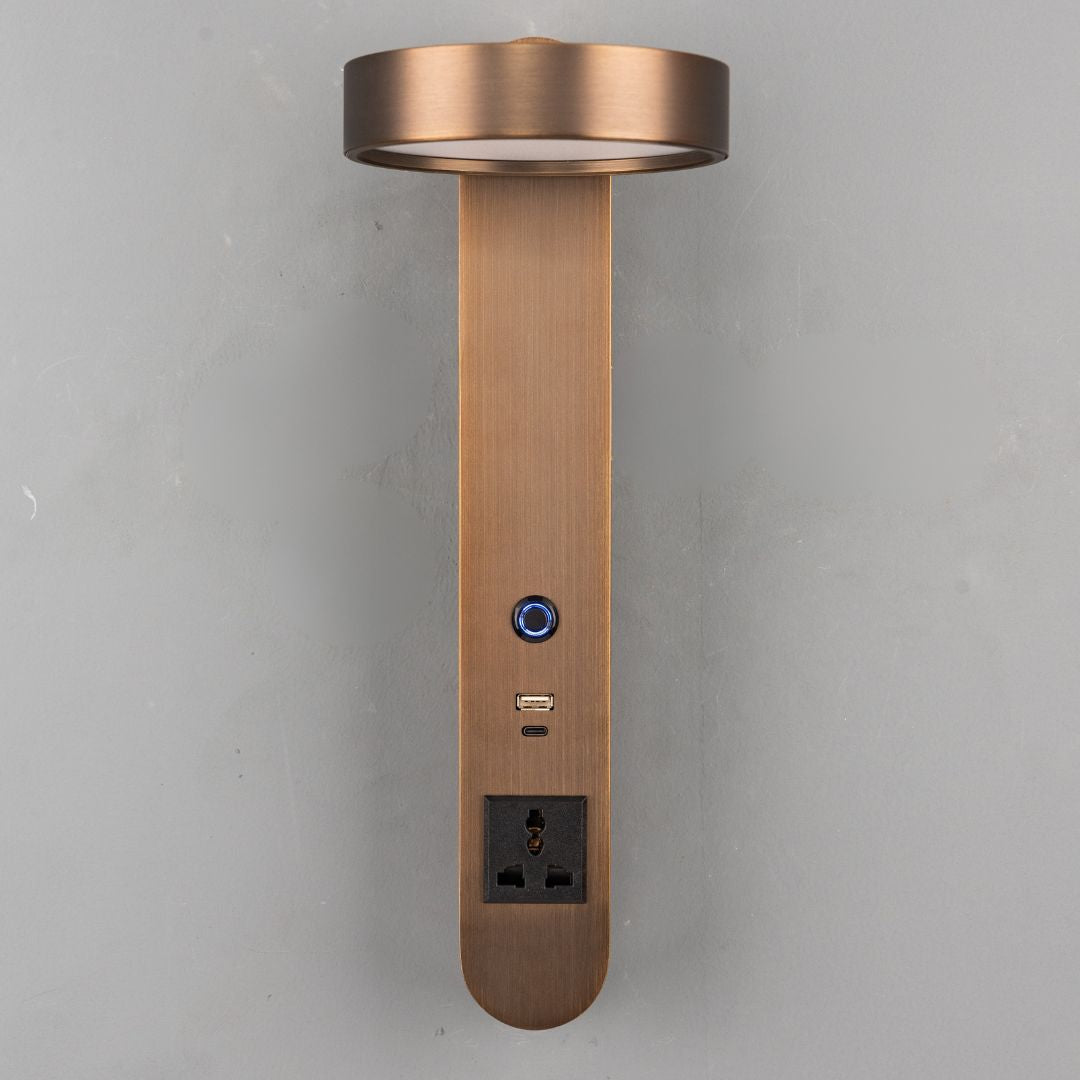 Cookie Hotel Style Headboard/ Wall Reading Lamp Cookie-Ez-WL(B)-28AB -  Wall Lamps - ebarza Furniture UAE | Shop Modern Furniture in Abu Dhabi & Dubai - مفروشات ايبازرا في الامارات | تسوق اثاث عصري وديكورات مميزة في دبي وابوظبي