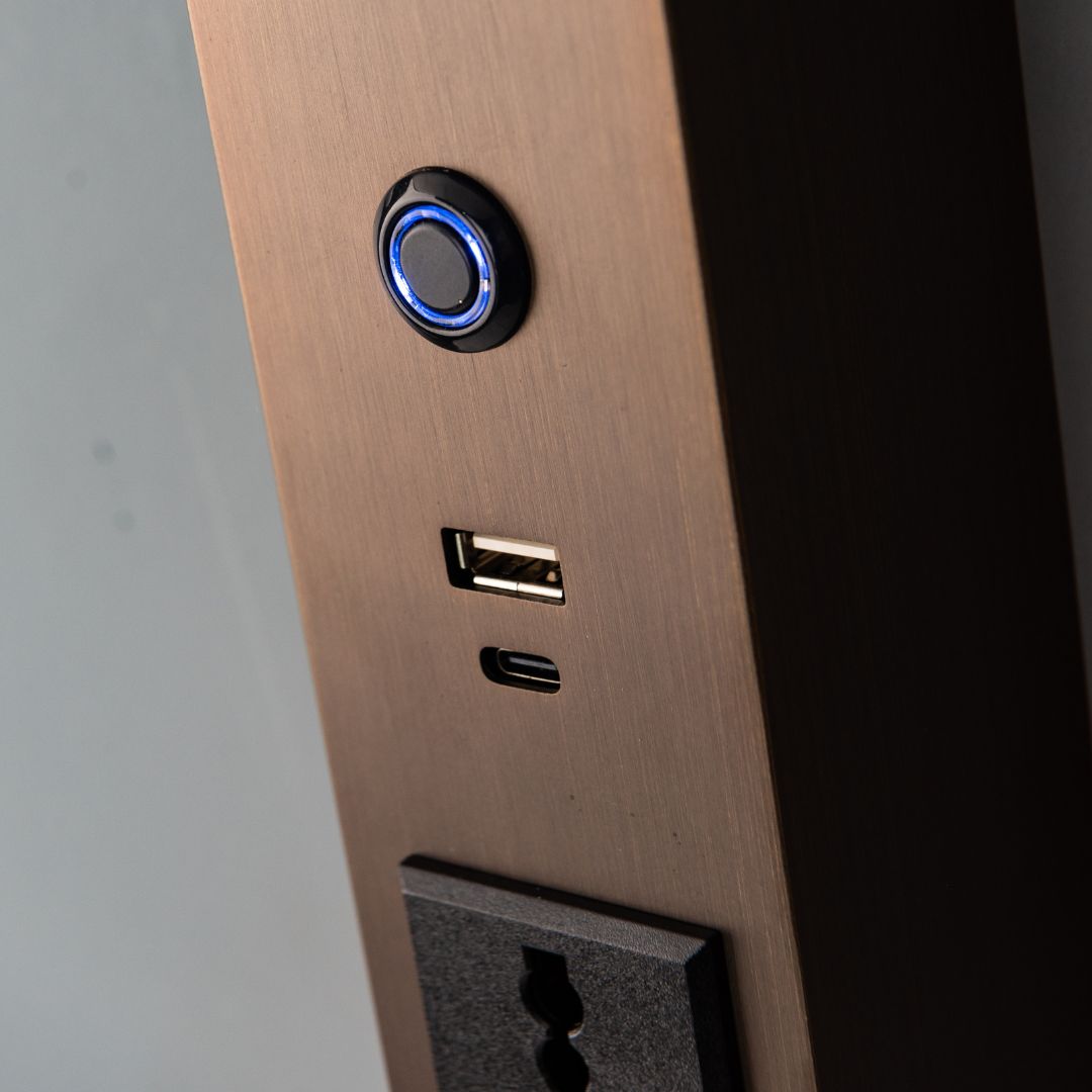 Cookie Hotel Style Headboard/ Wall Reading Lamp Cookie-Ez-WL(B)-28AB -  Wall Lamps - ebarza Furniture UAE | Shop Modern Furniture in Abu Dhabi & Dubai - مفروشات ايبازرا في الامارات | تسوق اثاث عصري وديكورات مميزة في دبي وابوظبي