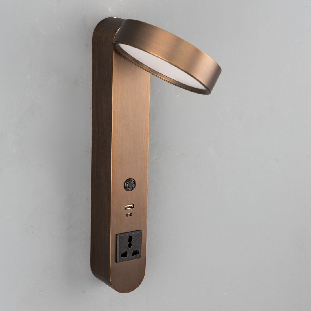 Cookie Hotel Style Headboard/ Wall Reading Lamp Cookie-Ez-WL(B)-28AB -  Wall Lamps - ebarza Furniture UAE | Shop Modern Furniture in Abu Dhabi & Dubai - مفروشات ايبازرا في الامارات | تسوق اثاث عصري وديكورات مميزة في دبي وابوظبي