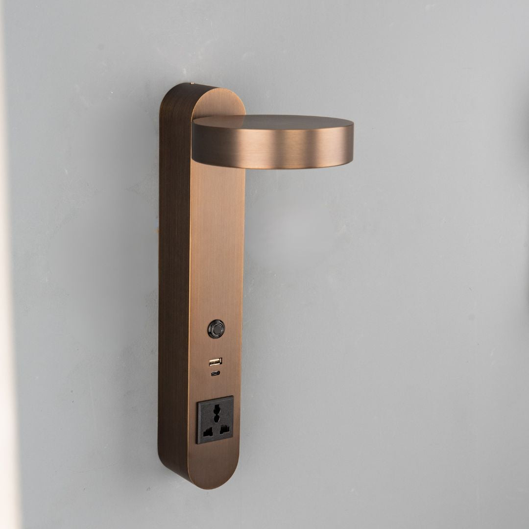 Cookie Hotel Style Headboard/ Wall Reading Lamp Cookie-Ez-WL(B)-28AB -  Wall Lamps - ebarza Furniture UAE | Shop Modern Furniture in Abu Dhabi & Dubai - مفروشات ايبازرا في الامارات | تسوق اثاث عصري وديكورات مميزة في دبي وابوظبي