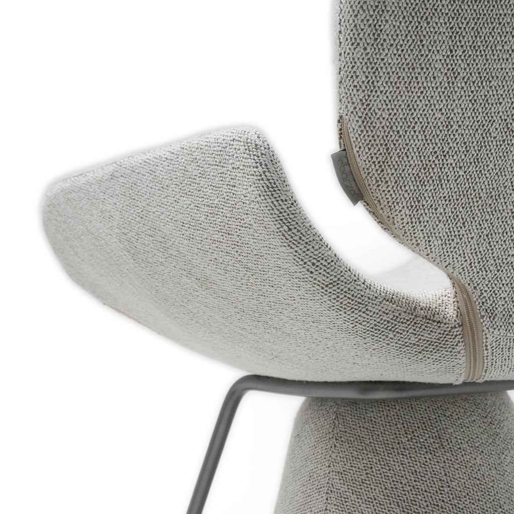 PS-B195-B - Gray - كرسي بار كوف - رمادي