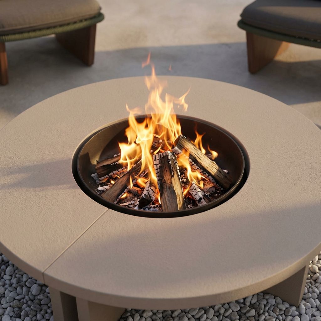 Outdoor aluminum coffee table with built-in BBQ grill, BEACON Clogs Outdooors KT8611B63ALU, featuring a sleek design and functional surface.