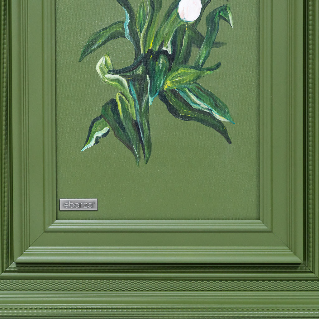 Quadra handmade wall painting by BEACON, 50x60cm art piece featuring vibrant abstract design displayed on a wall.