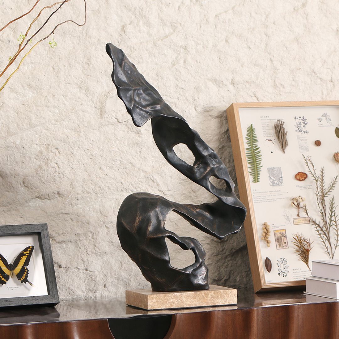 Pre-order 15 Days Delivery Dancing Lines sculpture KA5138A -  Home Decor Figurines - ebarza Furniture UAE | Shop Modern Furniture in Abu Dhabi & Dubai - مفروشات ايبازرا في الامارات | تسوق اثاث عصري وديكورات مميزة في دبي وابوظبي