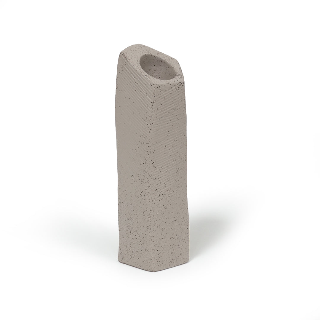 Dark Sand Chizzled Candle & Tealight Holder - Large CB4371-29-R920 -  Candle Holders - ebarza Furniture UAE | Shop Modern Furniture in Abu Dhabi & Dubai - مفروشات ايبازرا في الامارات | تسوق اثاث عصري وديكورات مميزة في دبي وابوظبي