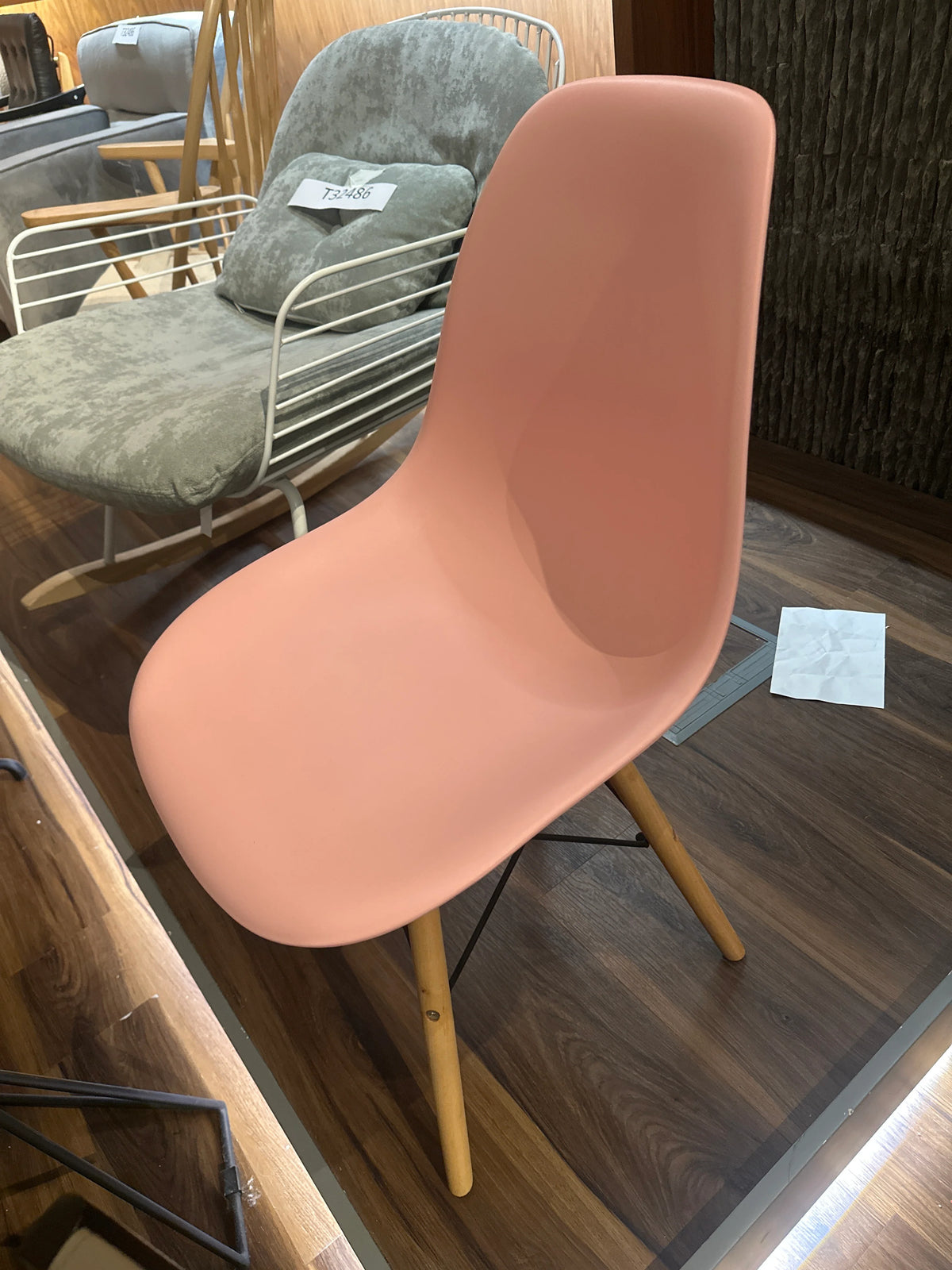 Display Item - Dining Chair- Plastic- Pc-016Wp-Wood-N - Yas
