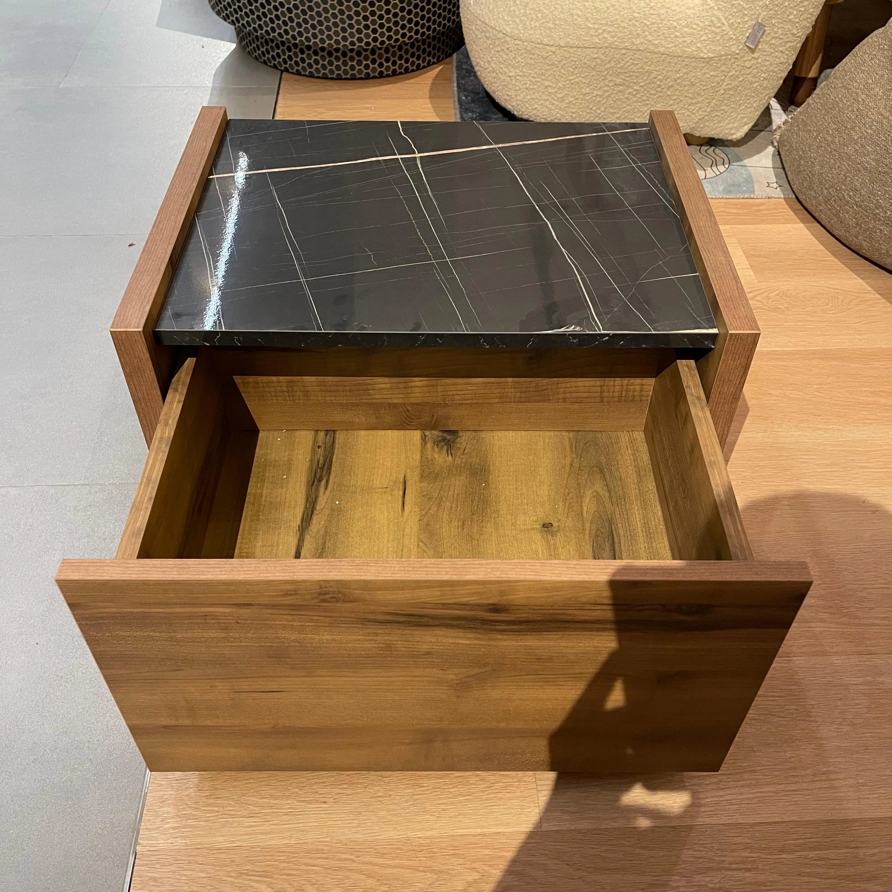 Display Item - 2X Bianca Bedside Tables (Meena Side Table) Bianca-2Side -YAS -  DISPLAY ITEM - ebarza Furniture UAE | Shop Modern Furniture in Abu Dhabi & Dubai - مفروشات ايبازرا في الامارات | تسوق اثاث عصري وديكورات مميزة في دبي وابوظبي