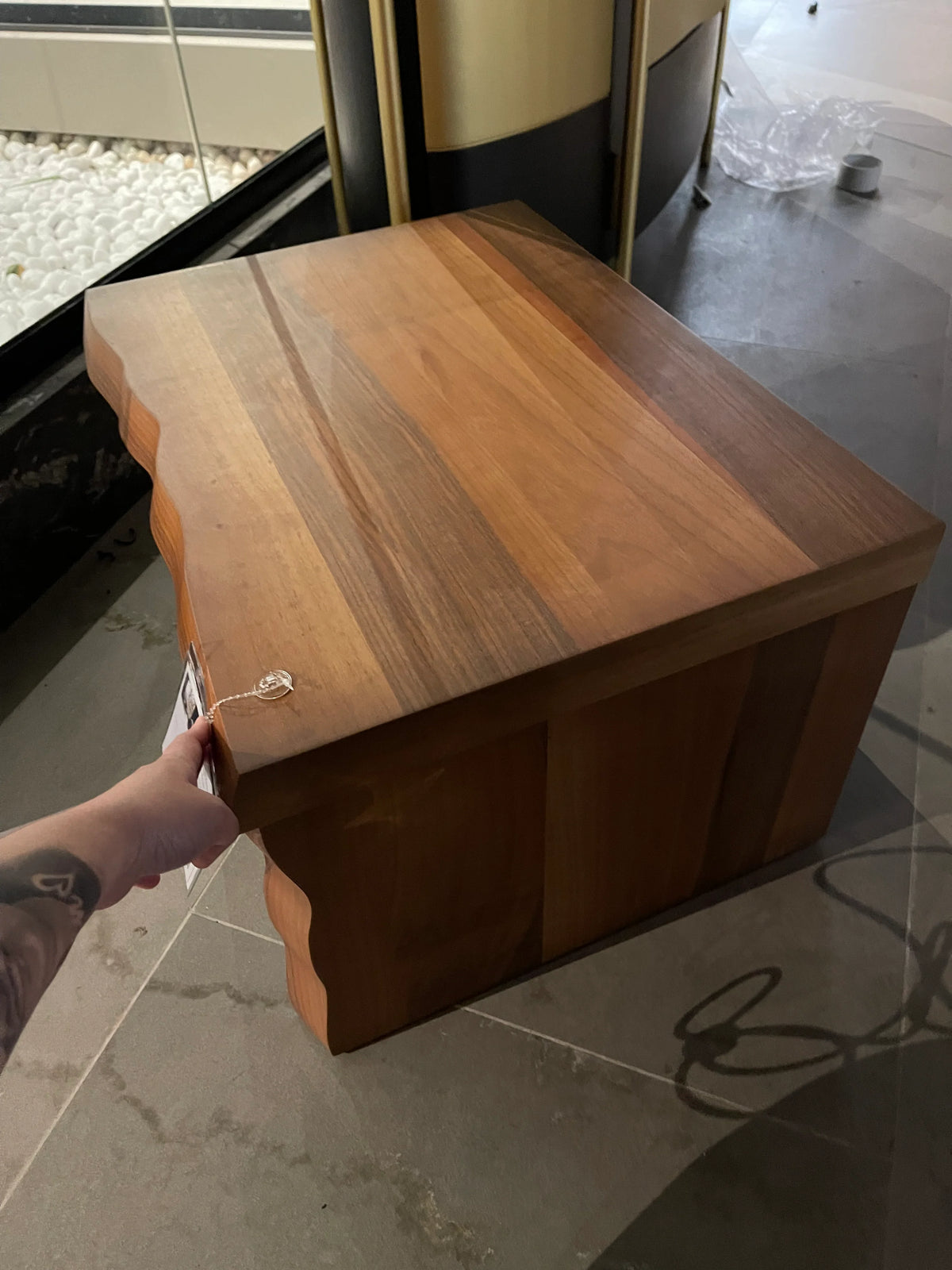 Display Item - 2X Monaco Bedside Tables  [Natura001-Table] - Yas