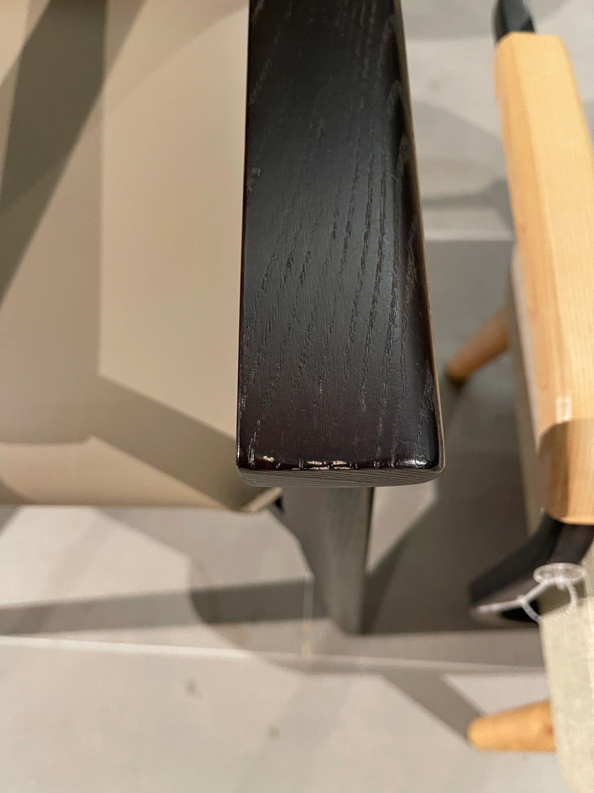 Display Item - Dark Saddle Leather With Arm Dining Chair PS-B132 - Yas