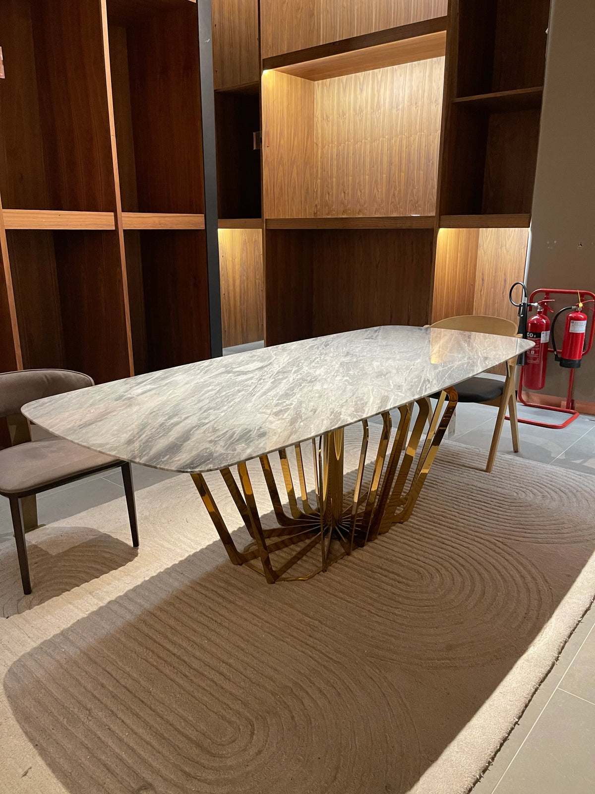 Display Item - Havana Natural Marble Dining Table 101Dt - Yas
