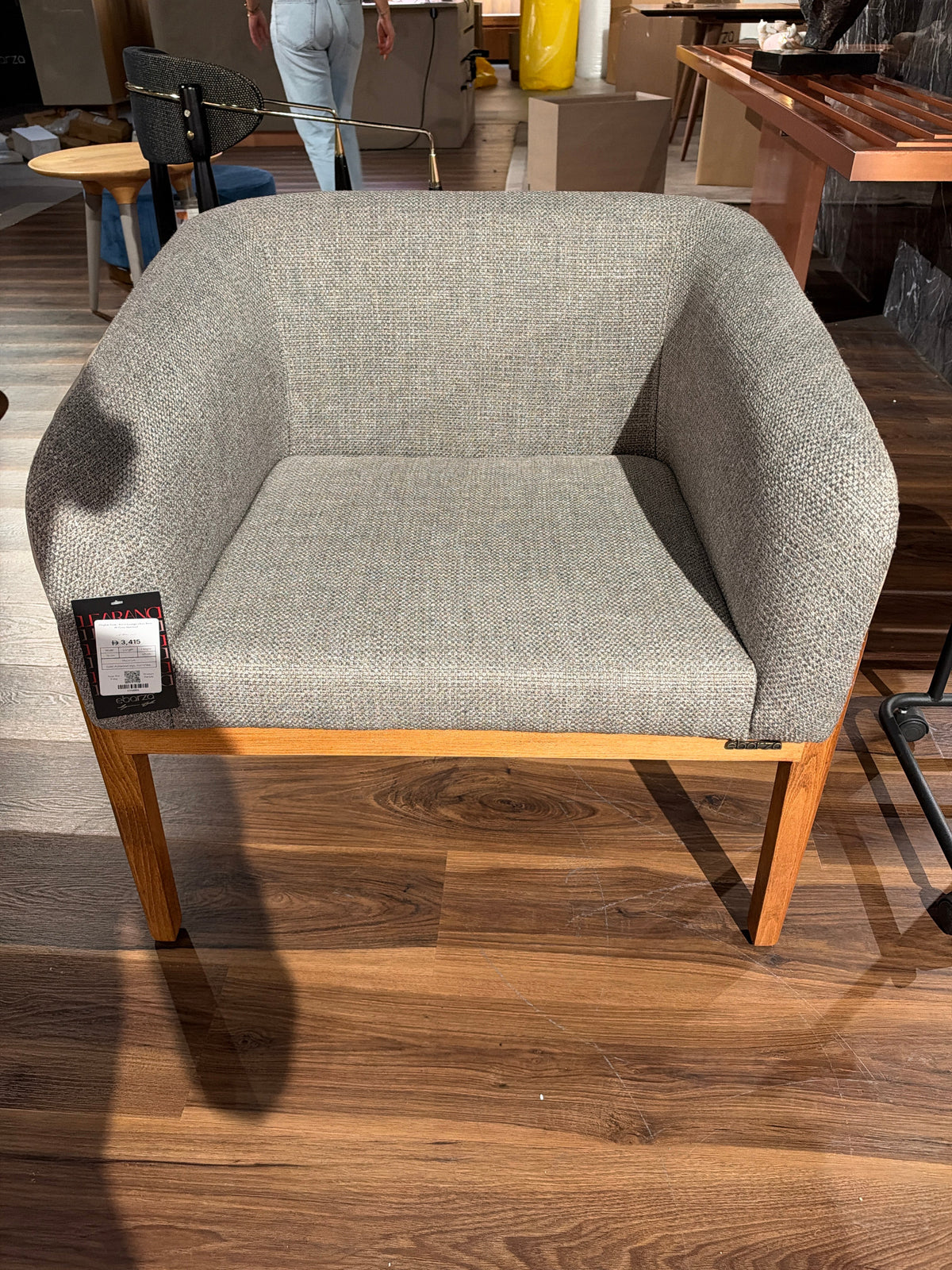 Display Item - Kenn Lounge Chair  Ken-W-Grey Nakheel
