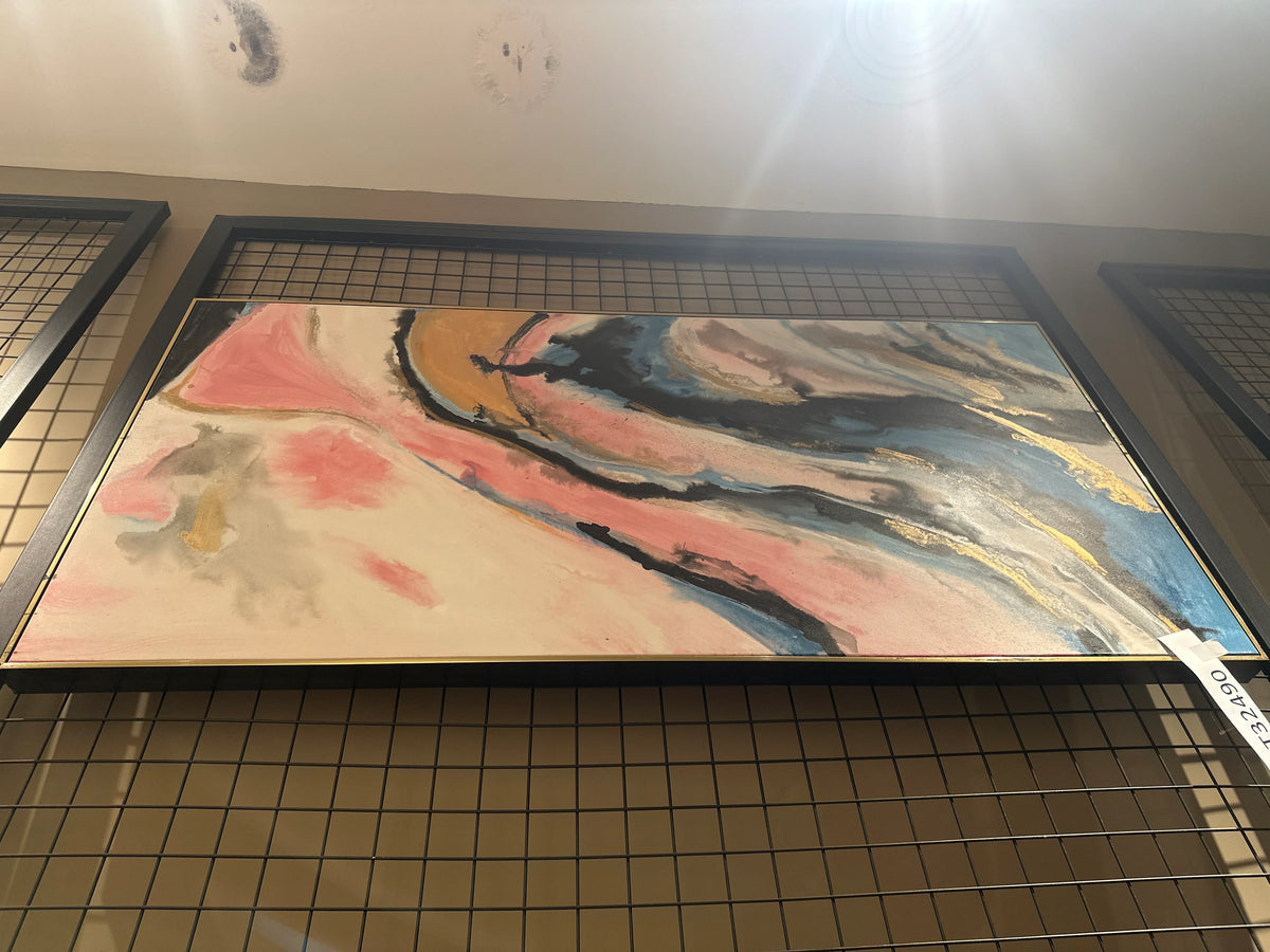 Display Item - Pink Galaxy Hand Painted Art Painting With Frame 160X80 Cm Soap0104 -  Yas