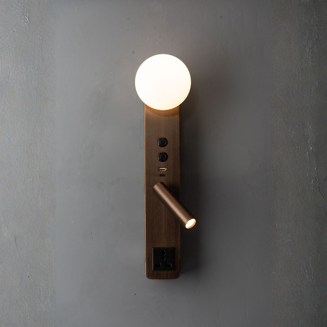 Diva Hotel Style Headboard/ Wall Reading Lamp Diva-Ez-WL(D)-28AB -  Wall Lamps - ebarza Furniture UAE | Shop Modern Furniture in Abu Dhabi & Dubai - مفروشات ايبازرا في الامارات | تسوق اثاث عصري وديكورات مميزة في دبي وابوظبي