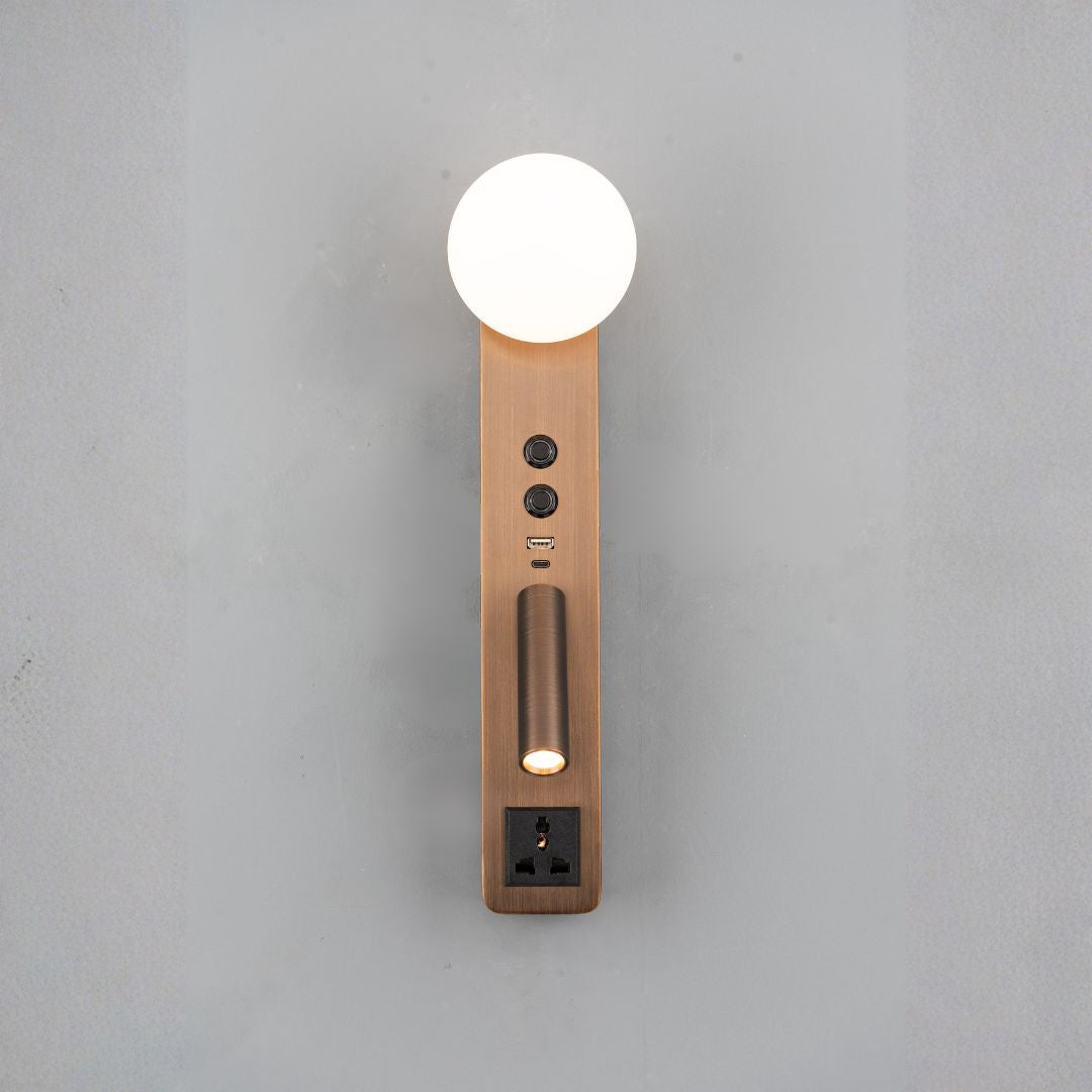Diva Hotel Style Headboard/ Wall Reading Lamp Diva-Ez-WL(D)-28AB -  Wall Lamps - ebarza Furniture UAE | Shop Modern Furniture in Abu Dhabi & Dubai - مفروشات ايبازرا في الامارات | تسوق اثاث عصري وديكورات مميزة في دبي وابوظبي