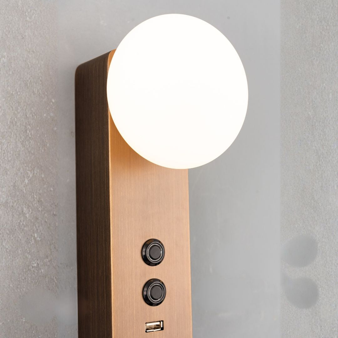 Diva Hotel Style Headboard/ Wall Reading Lamp Diva-Ez-WL(D)-28AB -  Wall Lamps - ebarza Furniture UAE | Shop Modern Furniture in Abu Dhabi & Dubai - مفروشات ايبازرا في الامارات | تسوق اثاث عصري وديكورات مميزة في دبي وابوظبي