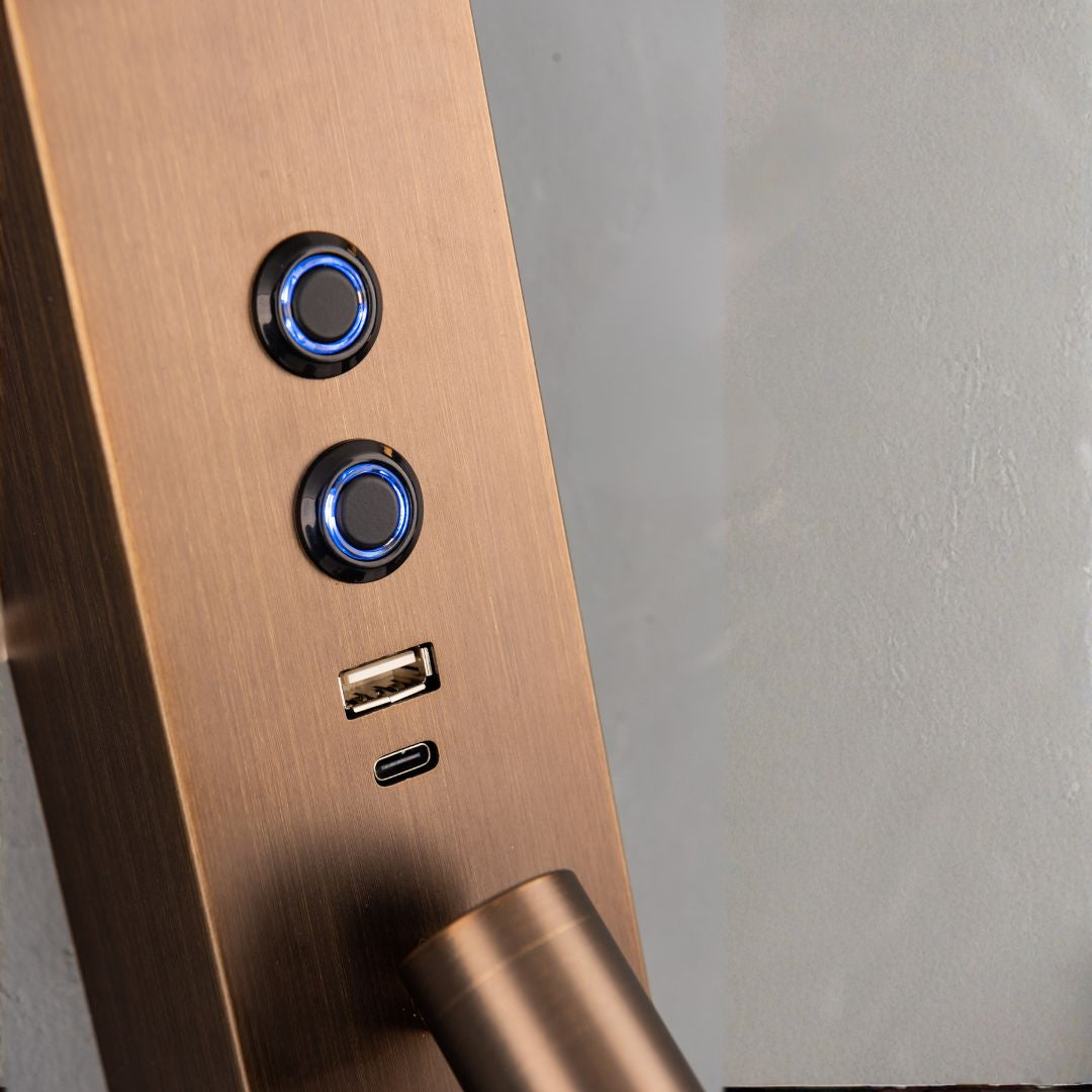 Diva Hotel Style Headboard/ Wall Reading Lamp Diva-Ez-WL(D)-28AB -  Wall Lamps - ebarza Furniture UAE | Shop Modern Furniture in Abu Dhabi & Dubai - مفروشات ايبازرا في الامارات | تسوق اثاث عصري وديكورات مميزة في دبي وابوظبي