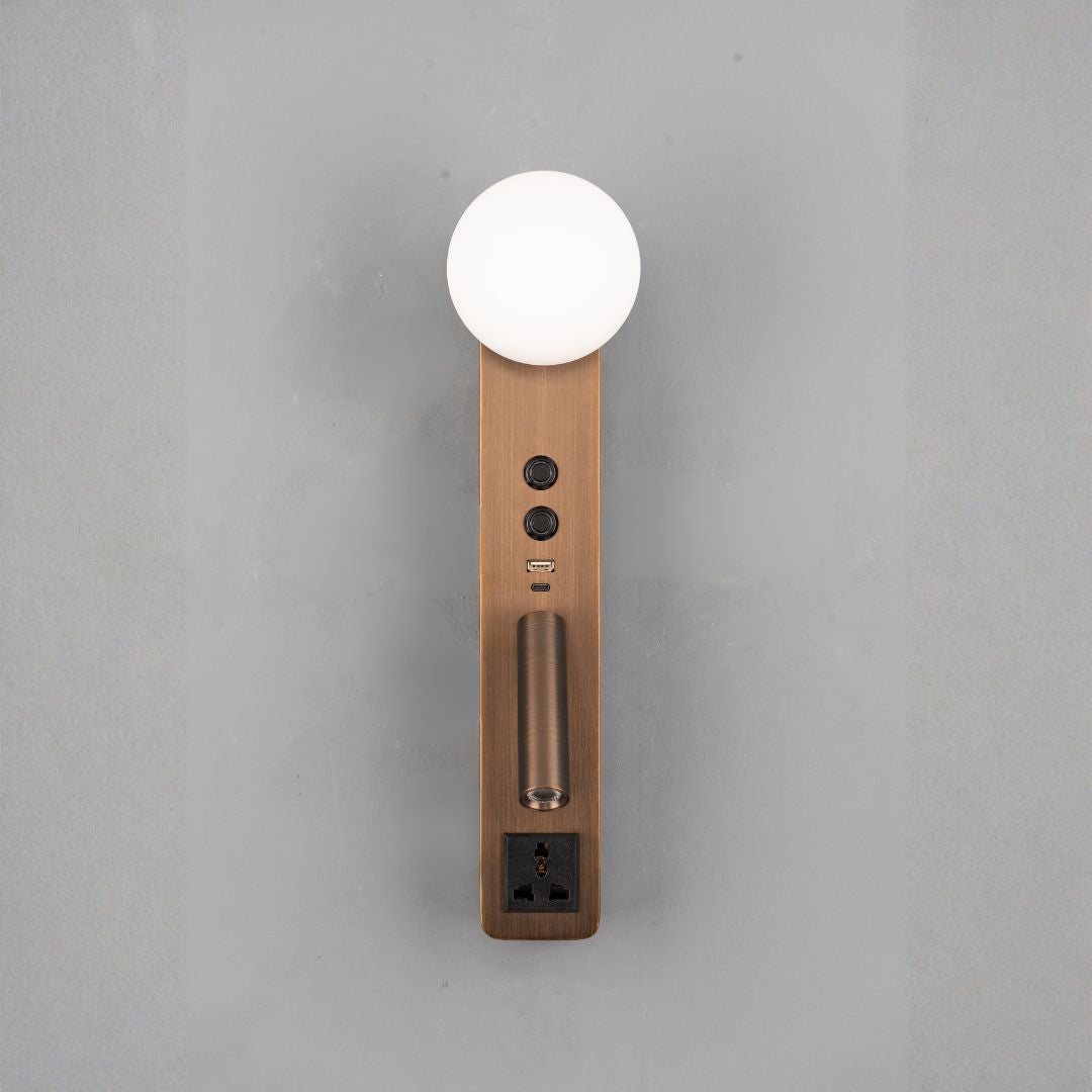 Diva Hotel Style Headboard/ Wall Reading Lamp Diva-Ez-WL(D)-28AB -  Wall Lamps - ebarza Furniture UAE | Shop Modern Furniture in Abu Dhabi & Dubai - مفروشات ايبازرا في الامارات | تسوق اثاث عصري وديكورات مميزة في دبي وابوظبي