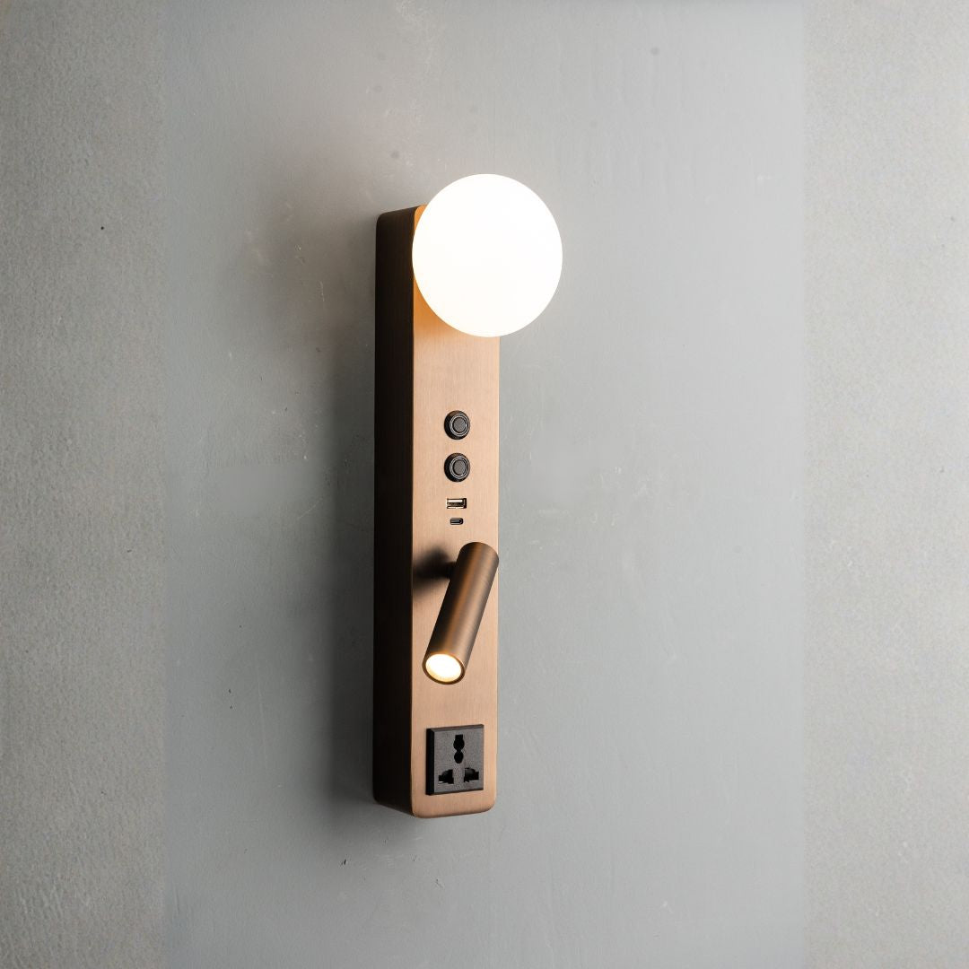 Diva Hotel Style Headboard/ Wall Reading Lamp Diva-Ez-WL(D)-28AB -  Wall Lamps - ebarza Furniture UAE | Shop Modern Furniture in Abu Dhabi & Dubai - مفروشات ايبازرا في الامارات | تسوق اثاث عصري وديكورات مميزة في دبي وابوظبي