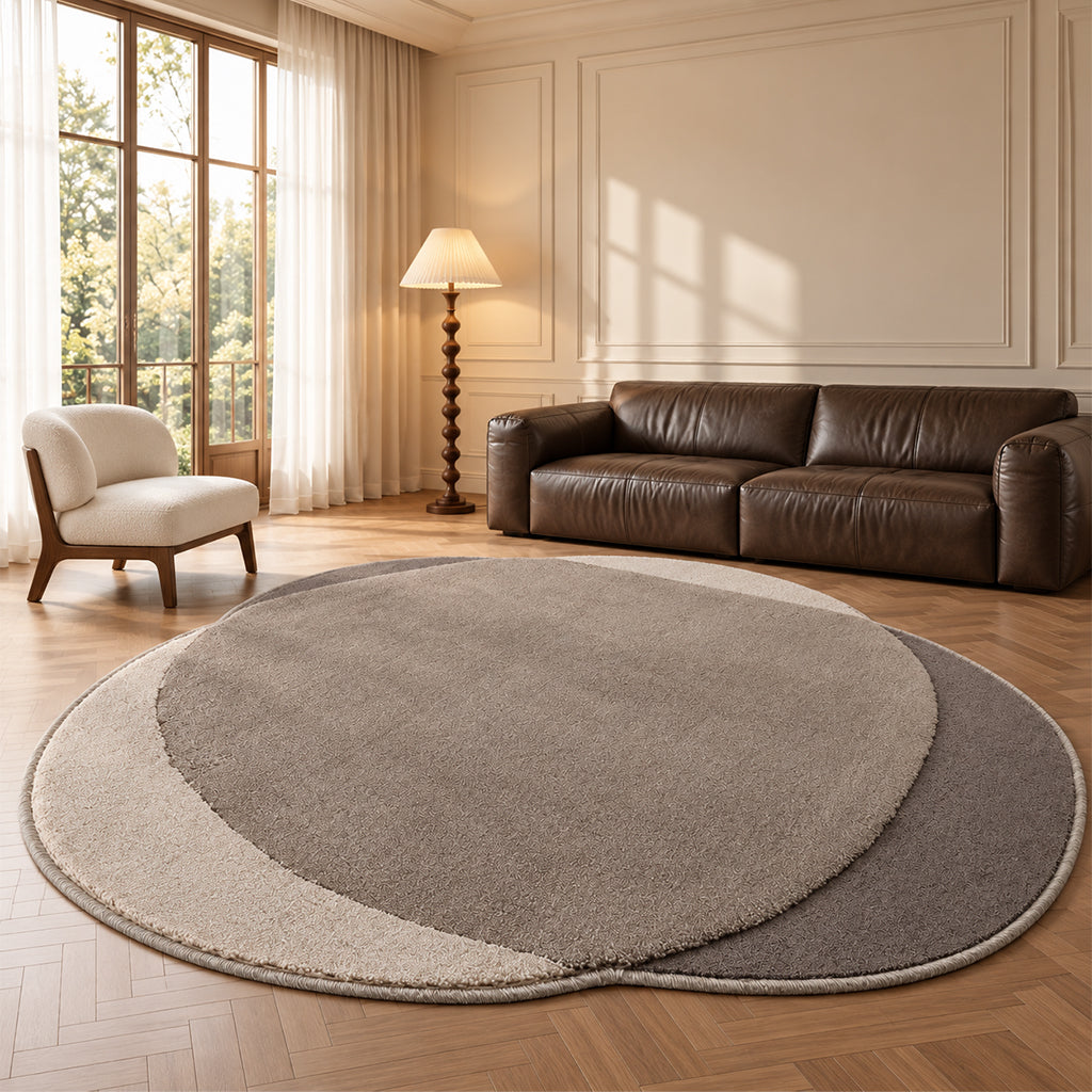 485x470 ECLIPSE-01 CM Round Rug - CP BROWN 88 (C1631) - UD HALIM 97 (HOLM 97) - LR (C1901) - ECL-01