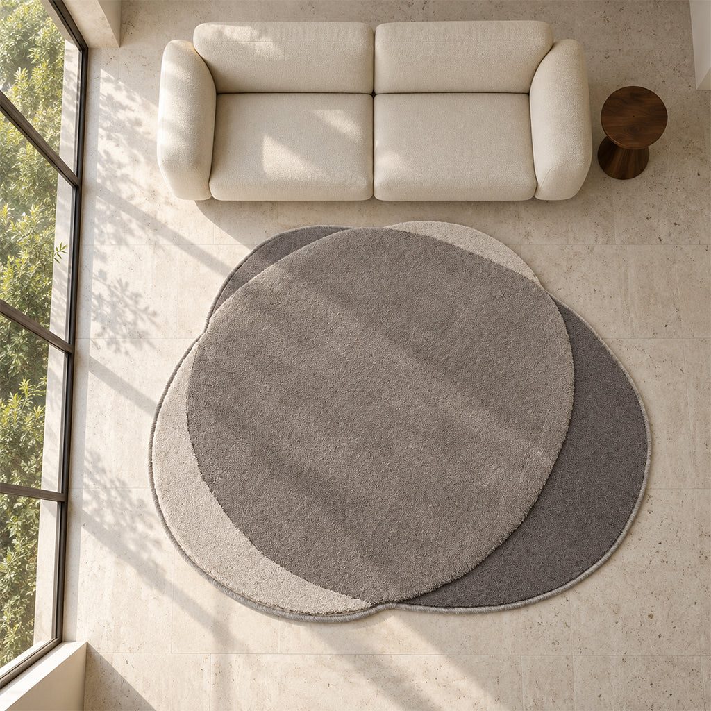 245x240 CM ECLIPSE-01 Round Rug - CP BROWN88 (C1631) - UD HALIM97 (HOLM 97) - SP (C1901) - ECL-01
