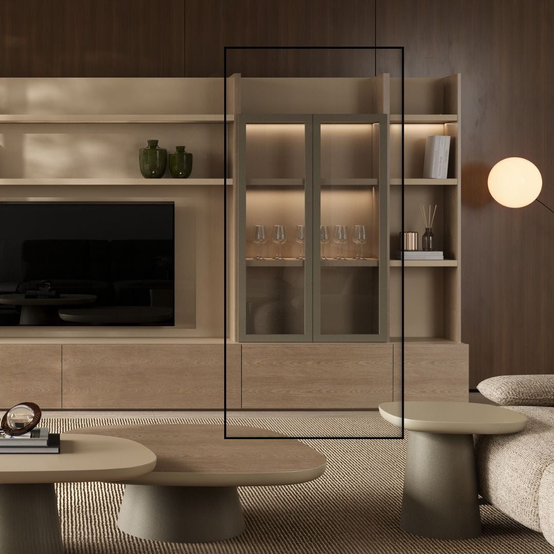 Pre-order 90 Days Delivery ENYA Glass Door Module 90 cm Wall unit