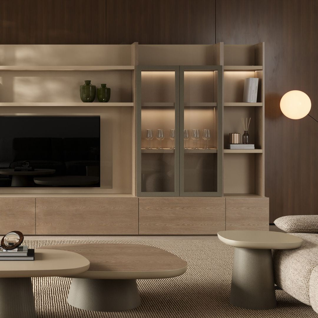 Pre-order 90 Days Delivery ENYA Glass Door Module 90 cm Wall unit