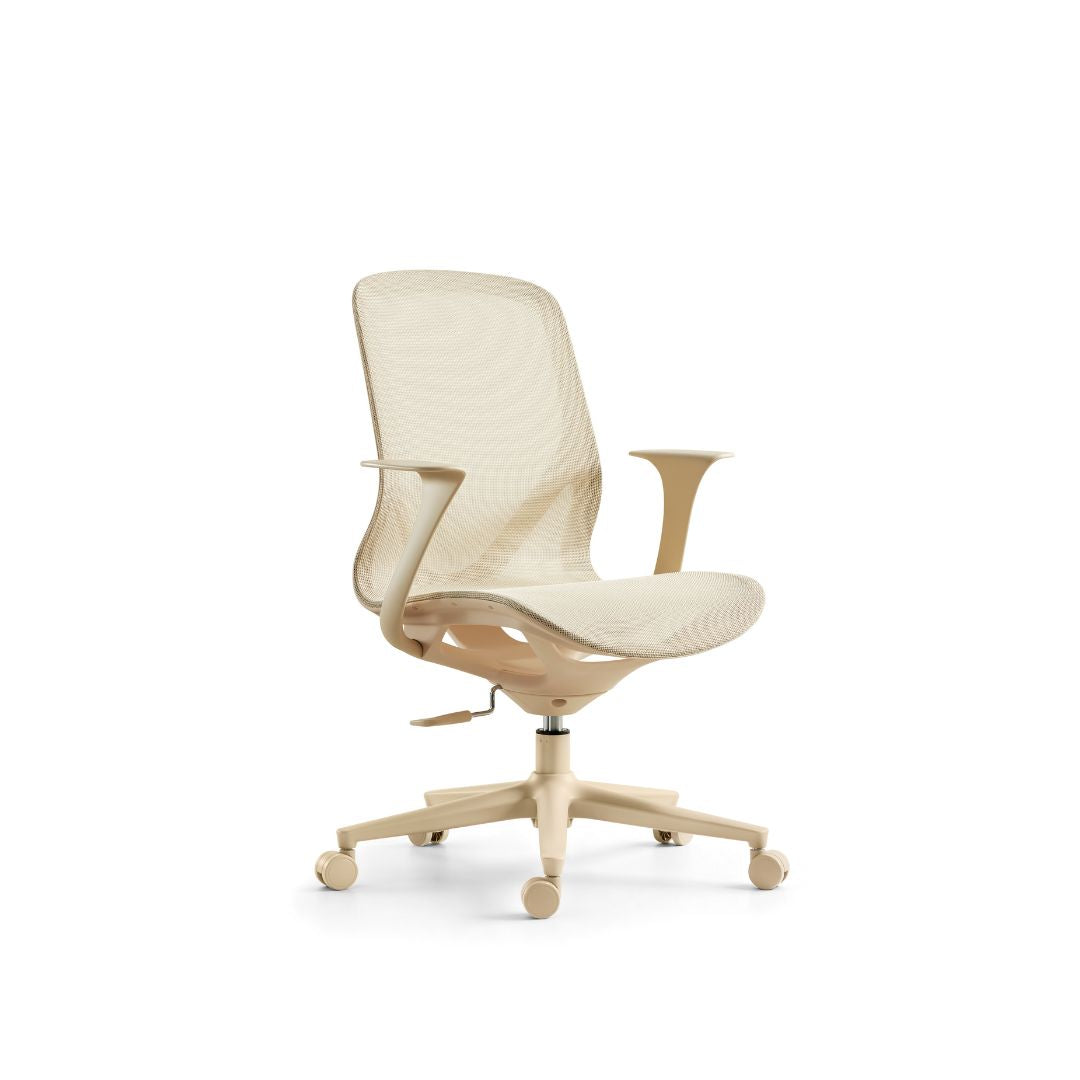 Pre-order 90 Days Delivery Elysian Office Chair LN020 - Latte Coffee