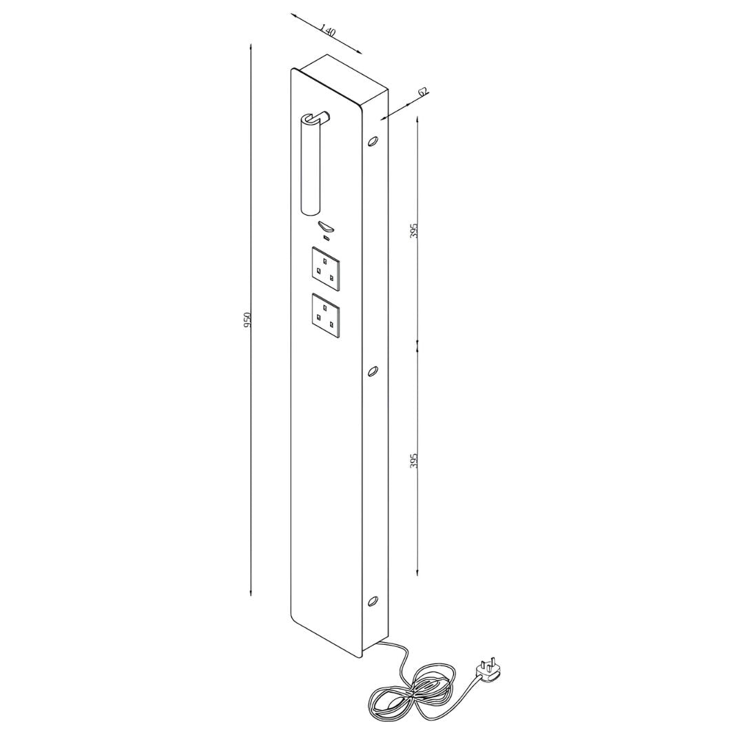 Ez Hotel Style Headboard/ Wall Reading Lamp Ez2408-1-26GB