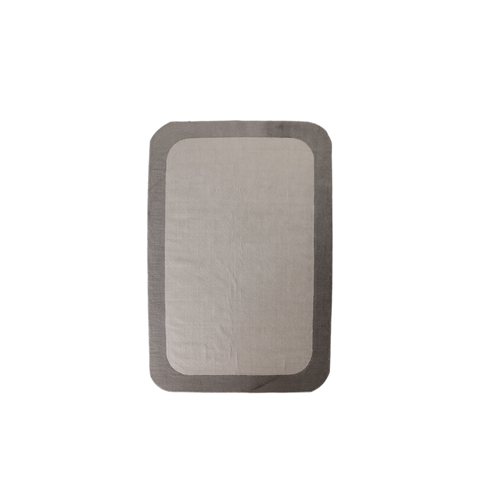 230X160 Cm FRAME-05 ROUNDED CORNER CARPET - (INNER-C1901)-BROWN 88 (OUTER-C1631)-FM05