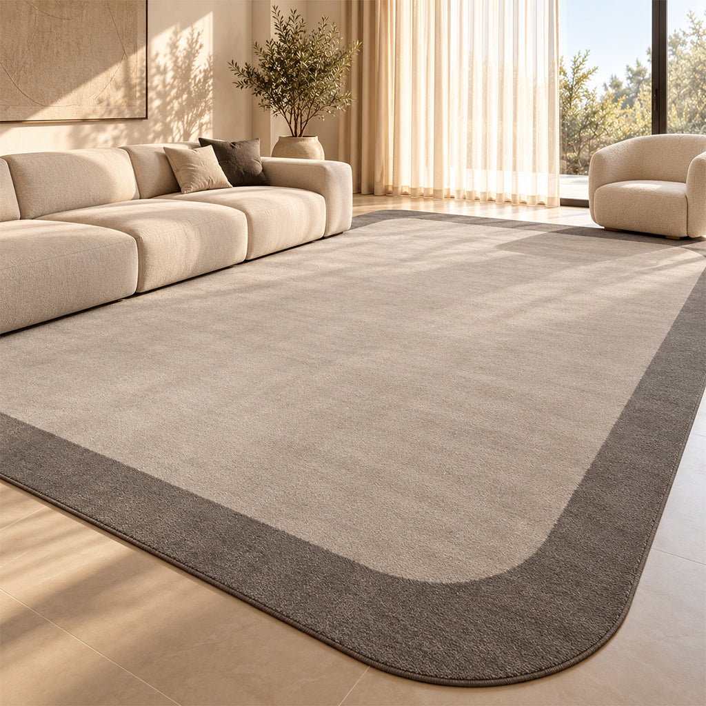 600X400 Cm FRAME-05 ROUNDED CORNER CARPET - (INNER-C1901)-BROWN 88 (OUTER-C1631)-FM05