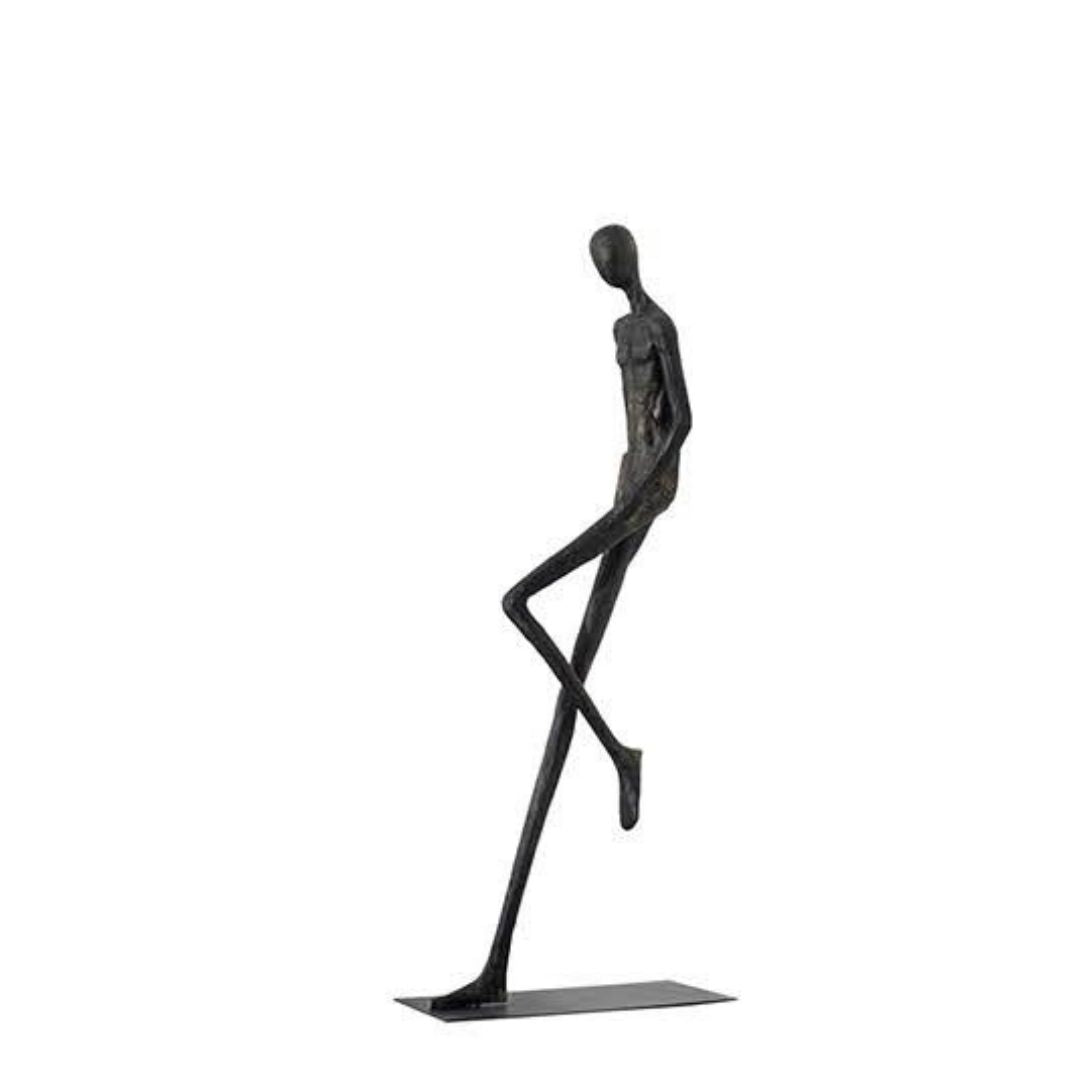 Fiberglass sculpture titled "Stride Of Confidence" by BEACON, detailed artwork with a sleek, modern design, pre-order available.
